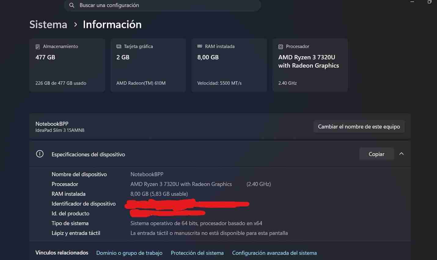 Notebook Lenovo IdeaPad Slim - miniatura 3