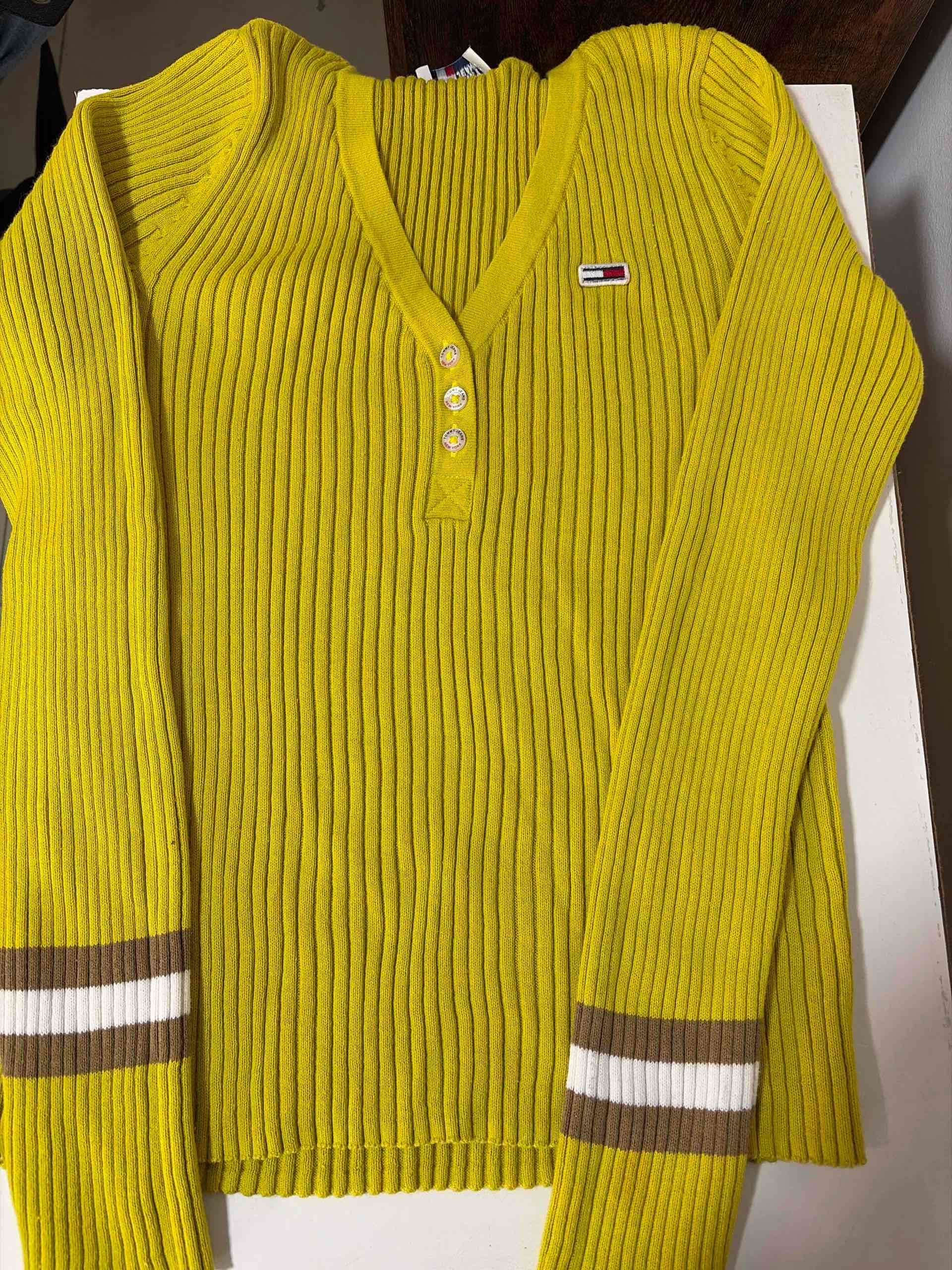 Cardigan amarillo Tommy Jeans - miniatura 2