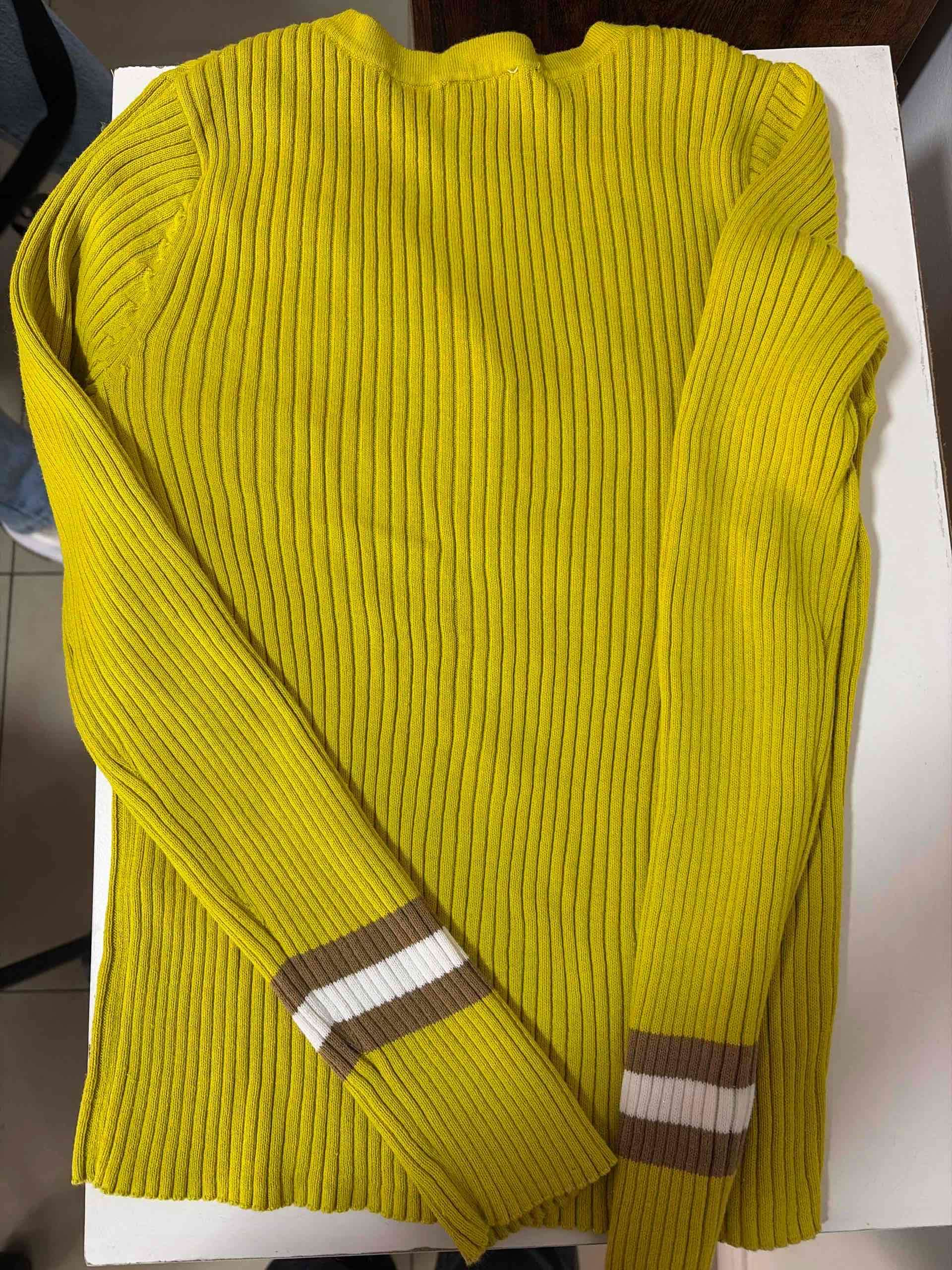 Cardigan amarillo Tommy Jeans - miniatura 3