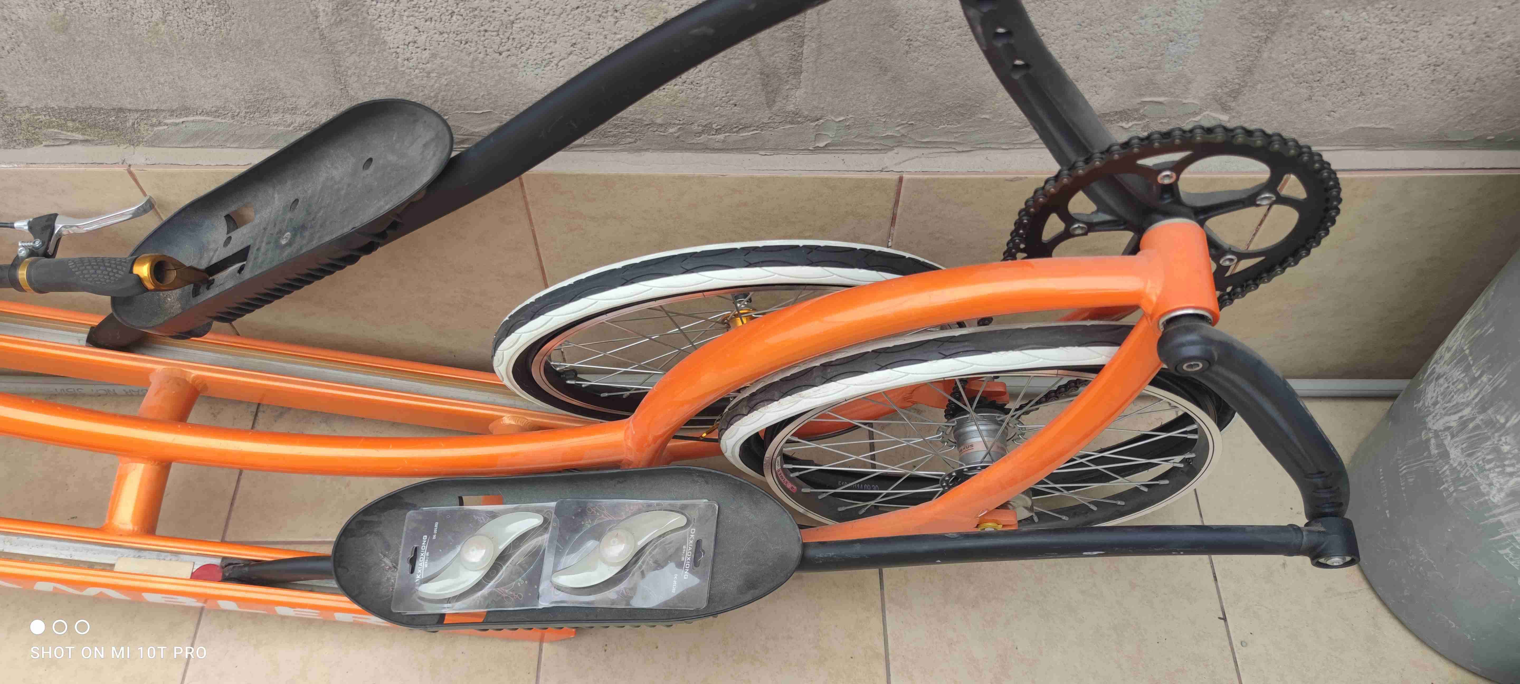 Bicicleta Eliptica urbana naranja - miniatura 2