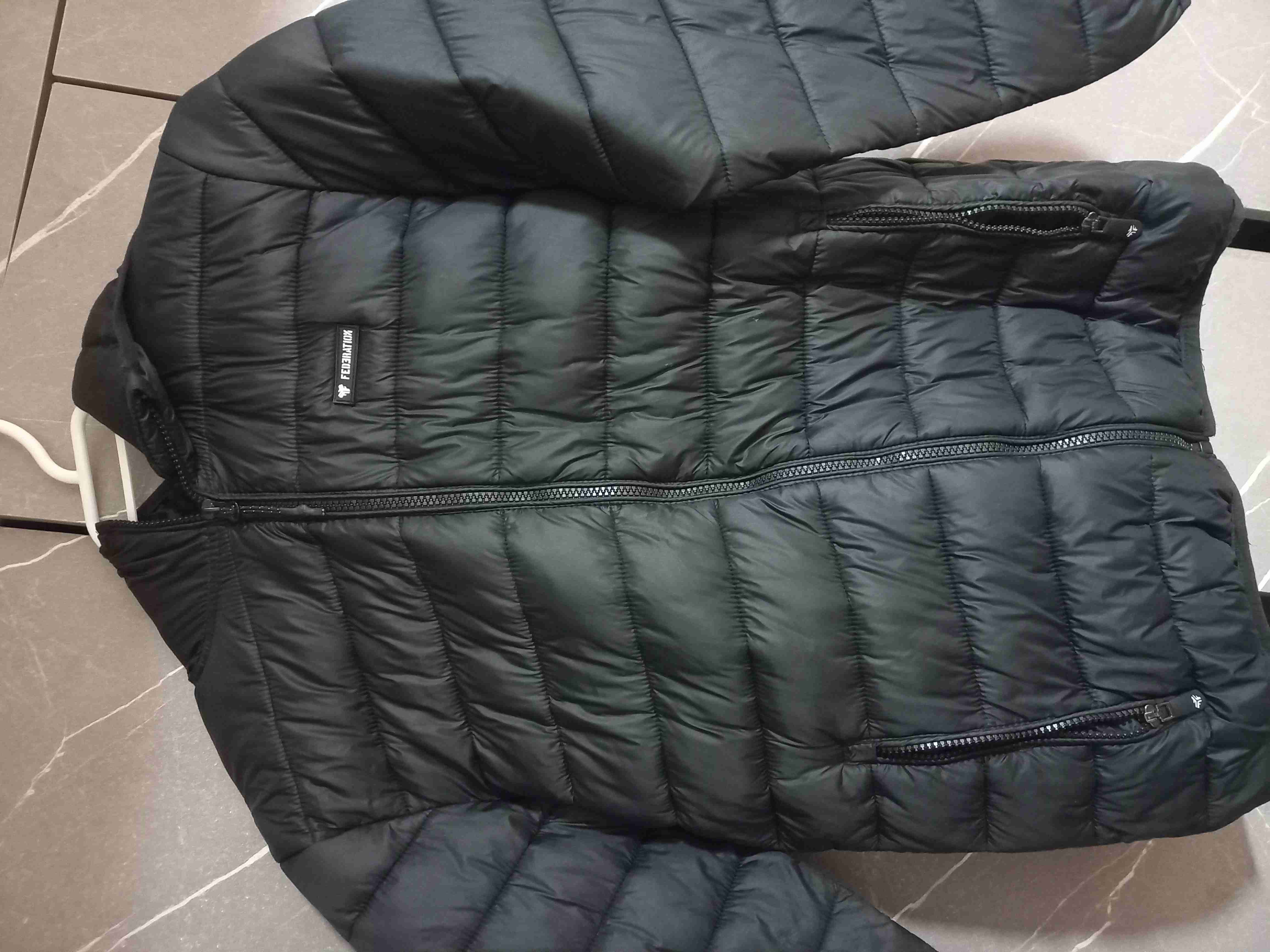 Chaqueta acolchada roja con cierre talla 14 - miniatura 2