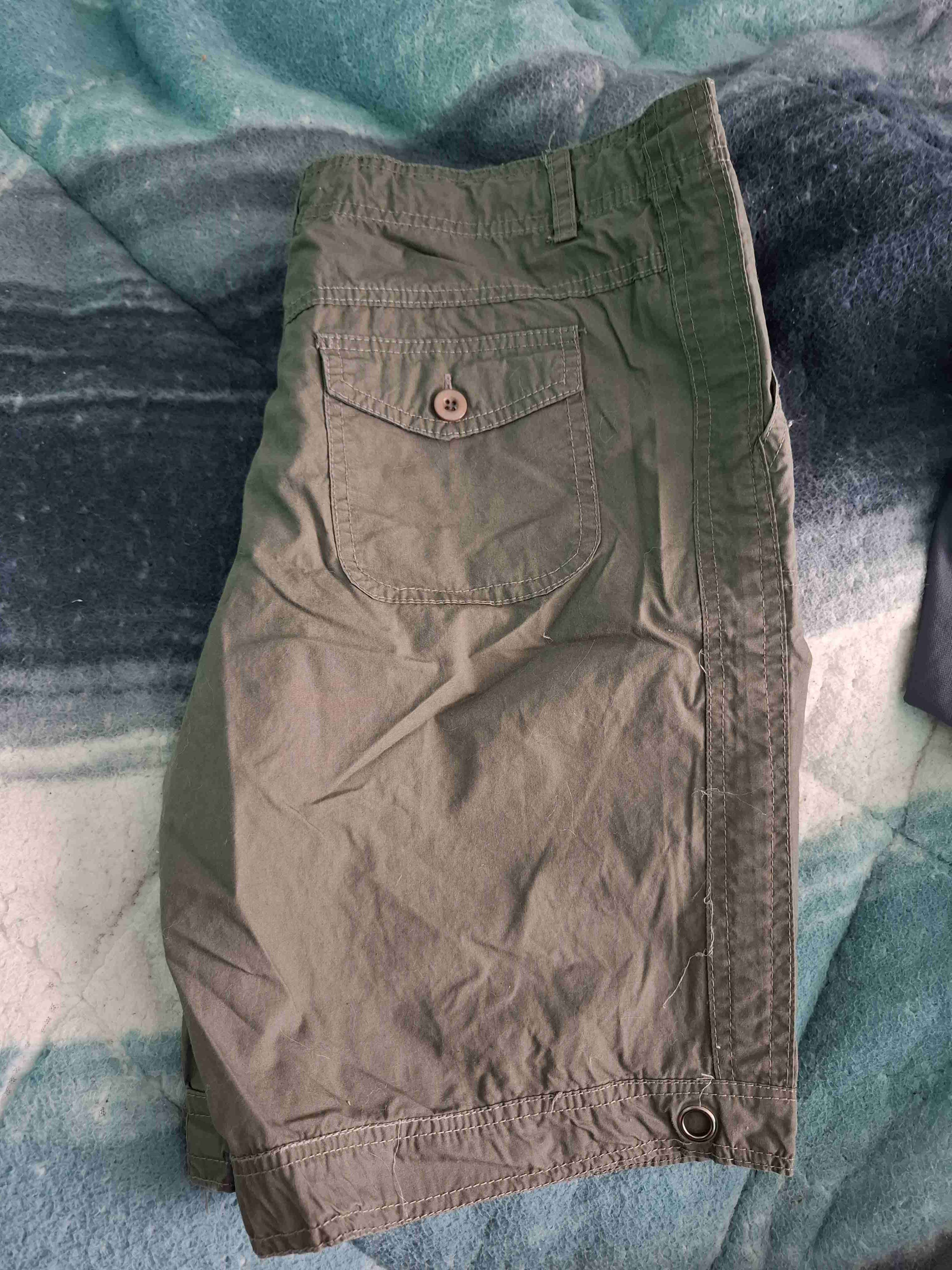 Shorts cargo/pescador verde oliva - miniatura 2