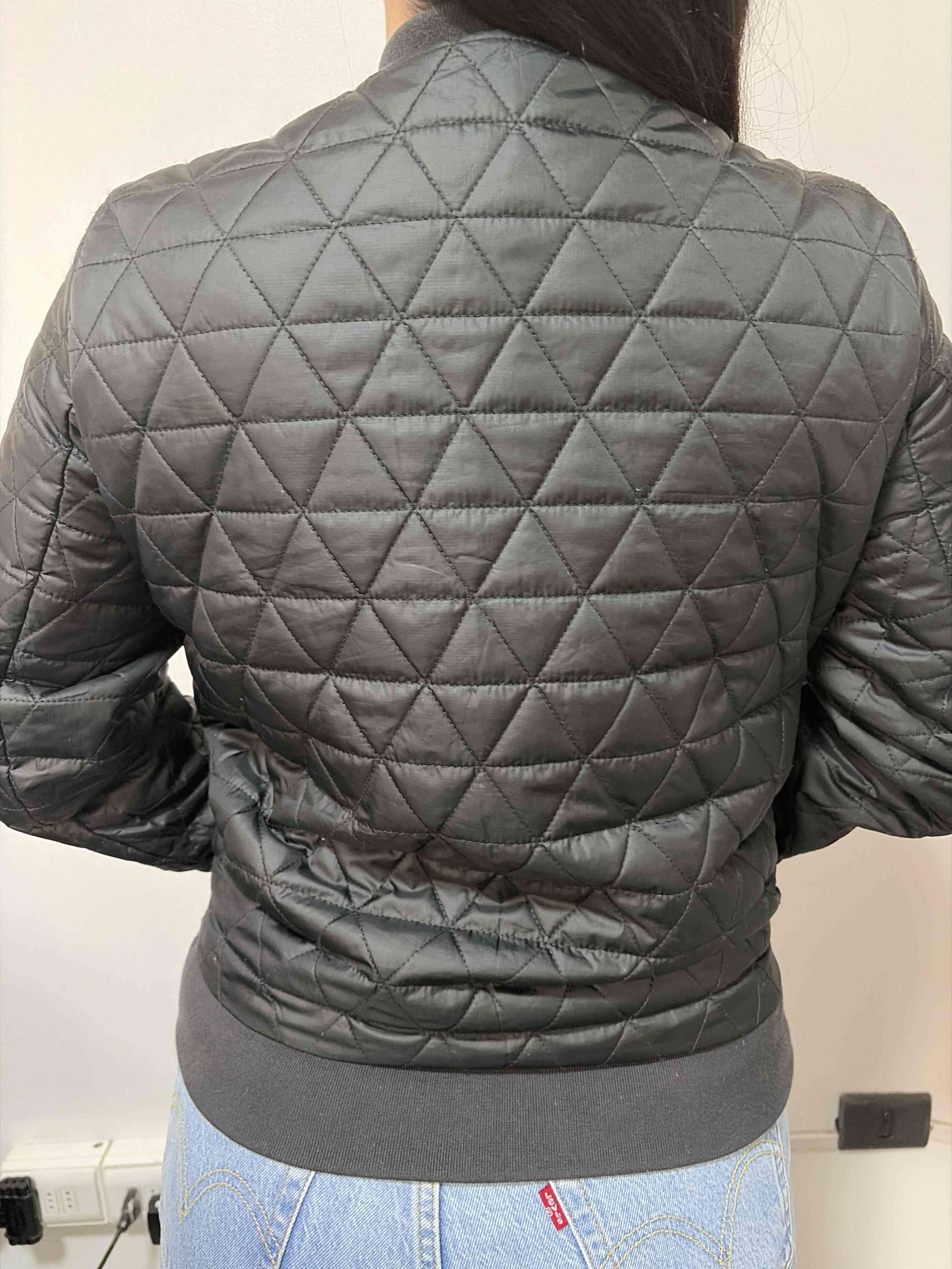 Chaqueta reversible verde y gris oscuro - miniatura 4