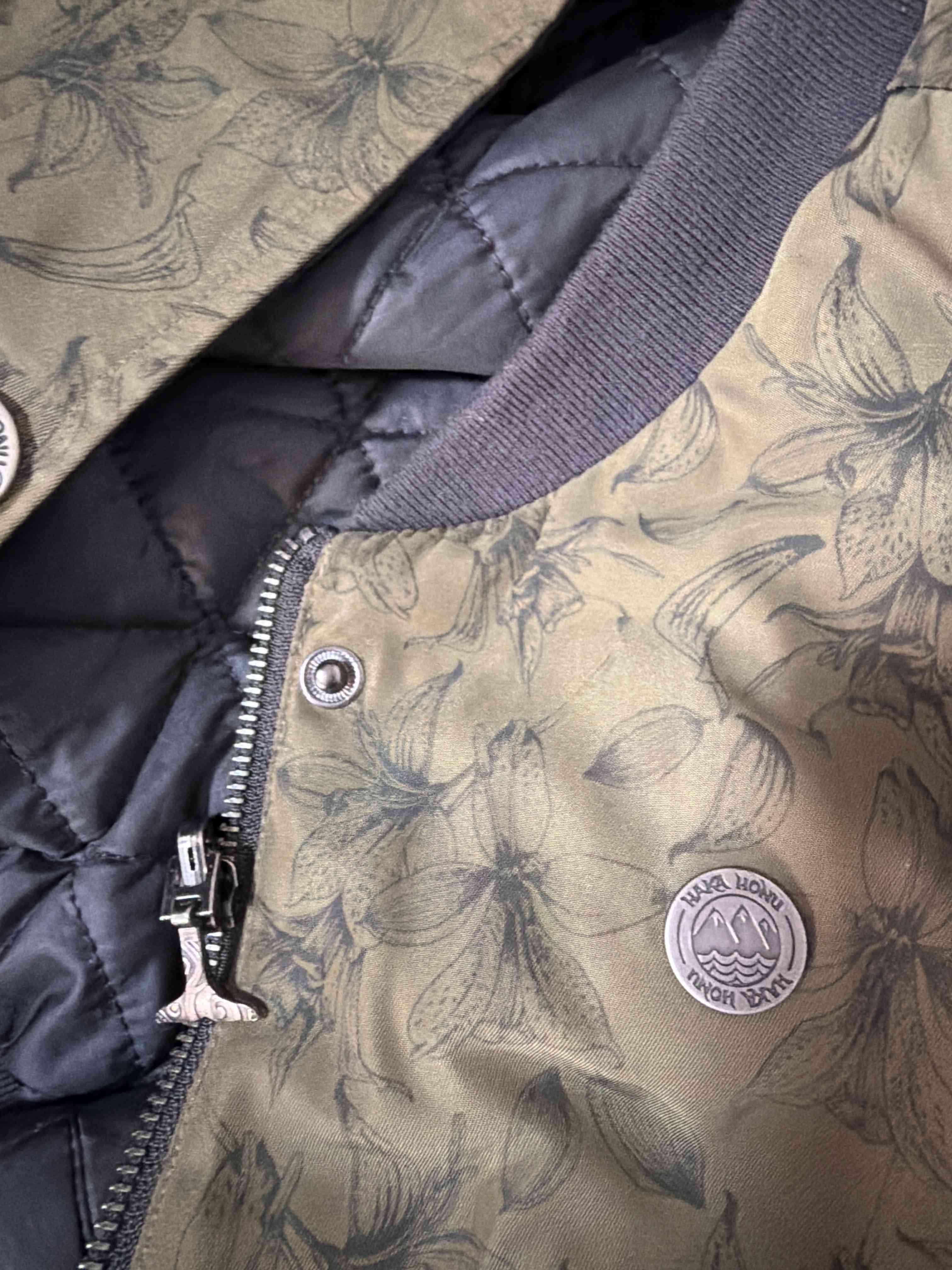 Chaqueta reversible verde y gris oscuro - miniatura 5