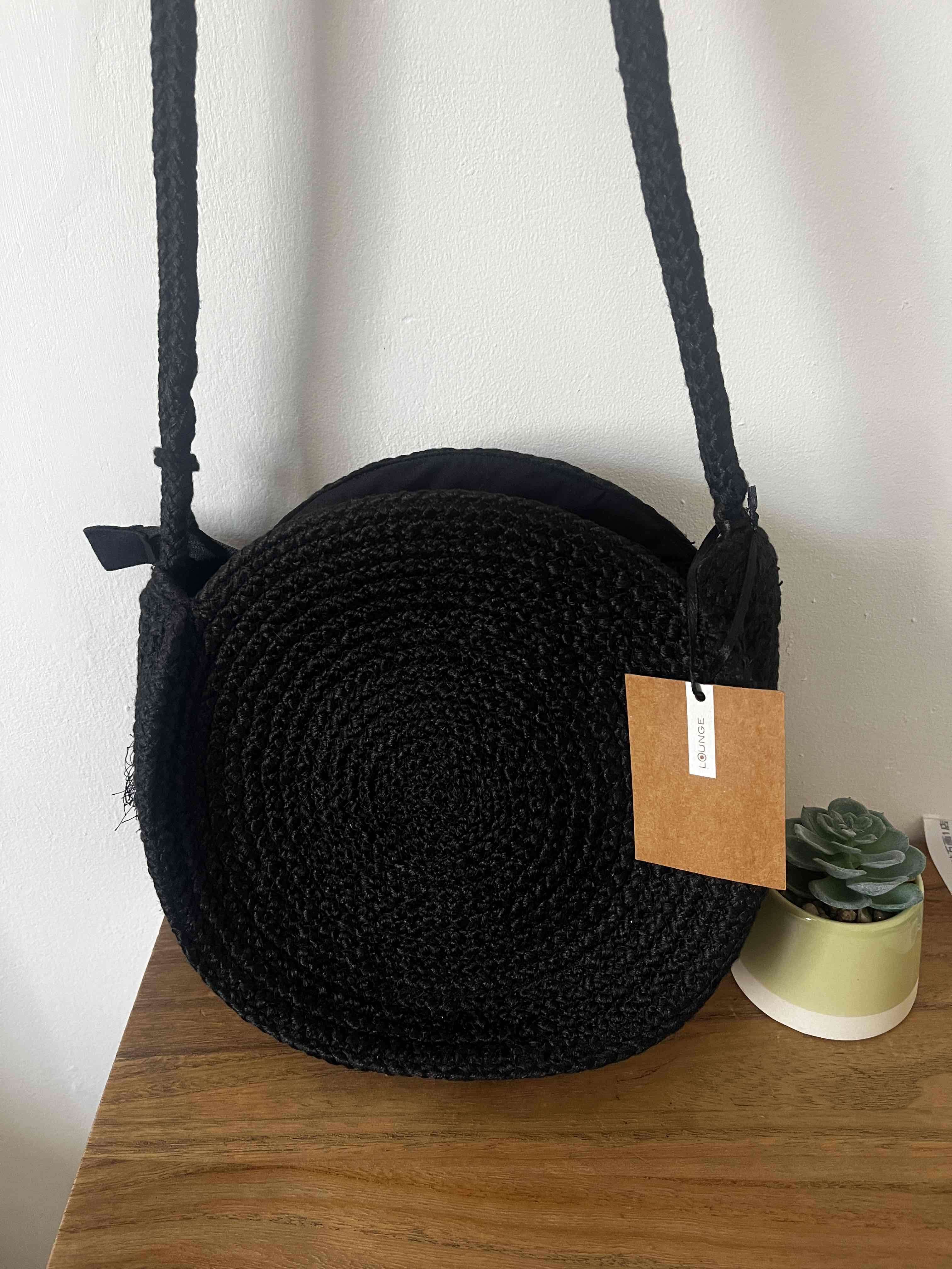 Cartera redonda negra - miniatura 4