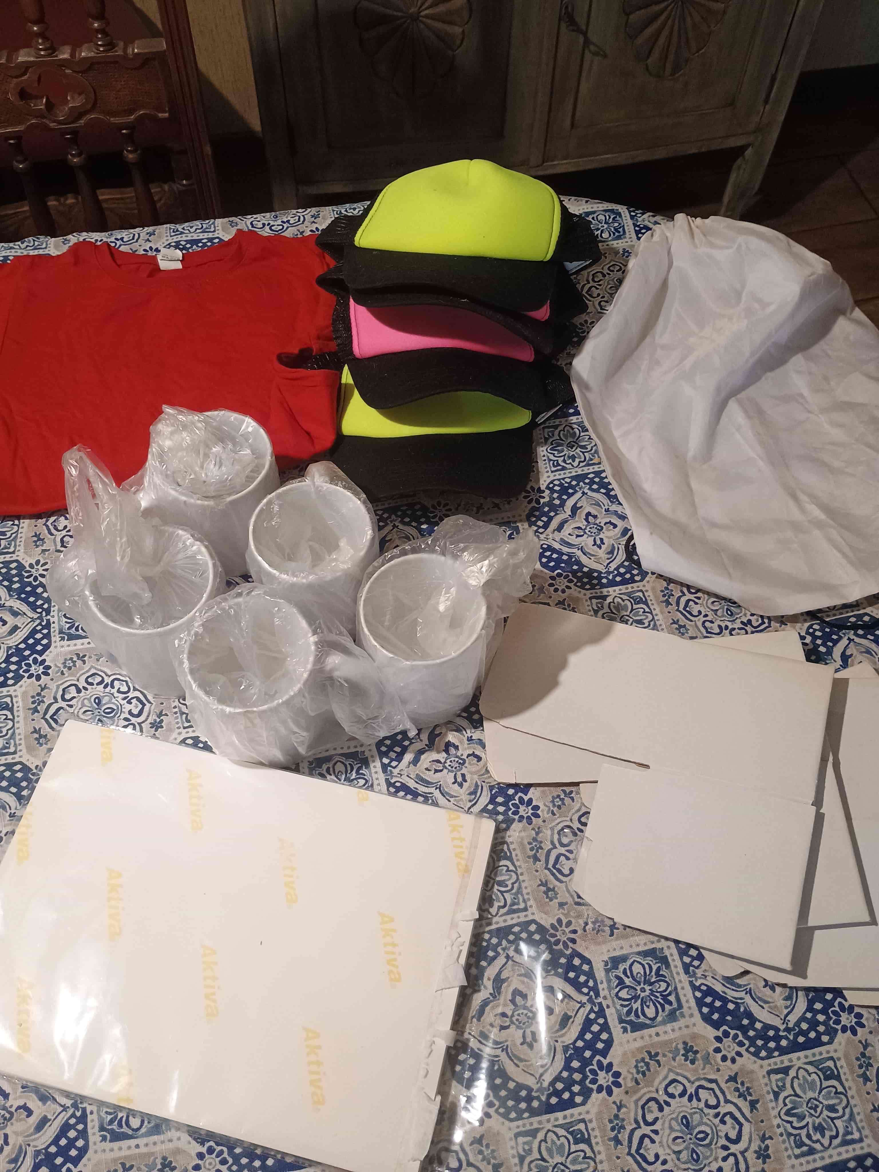 Plancha estampados poleras platos gorros jarros - miniatura 3