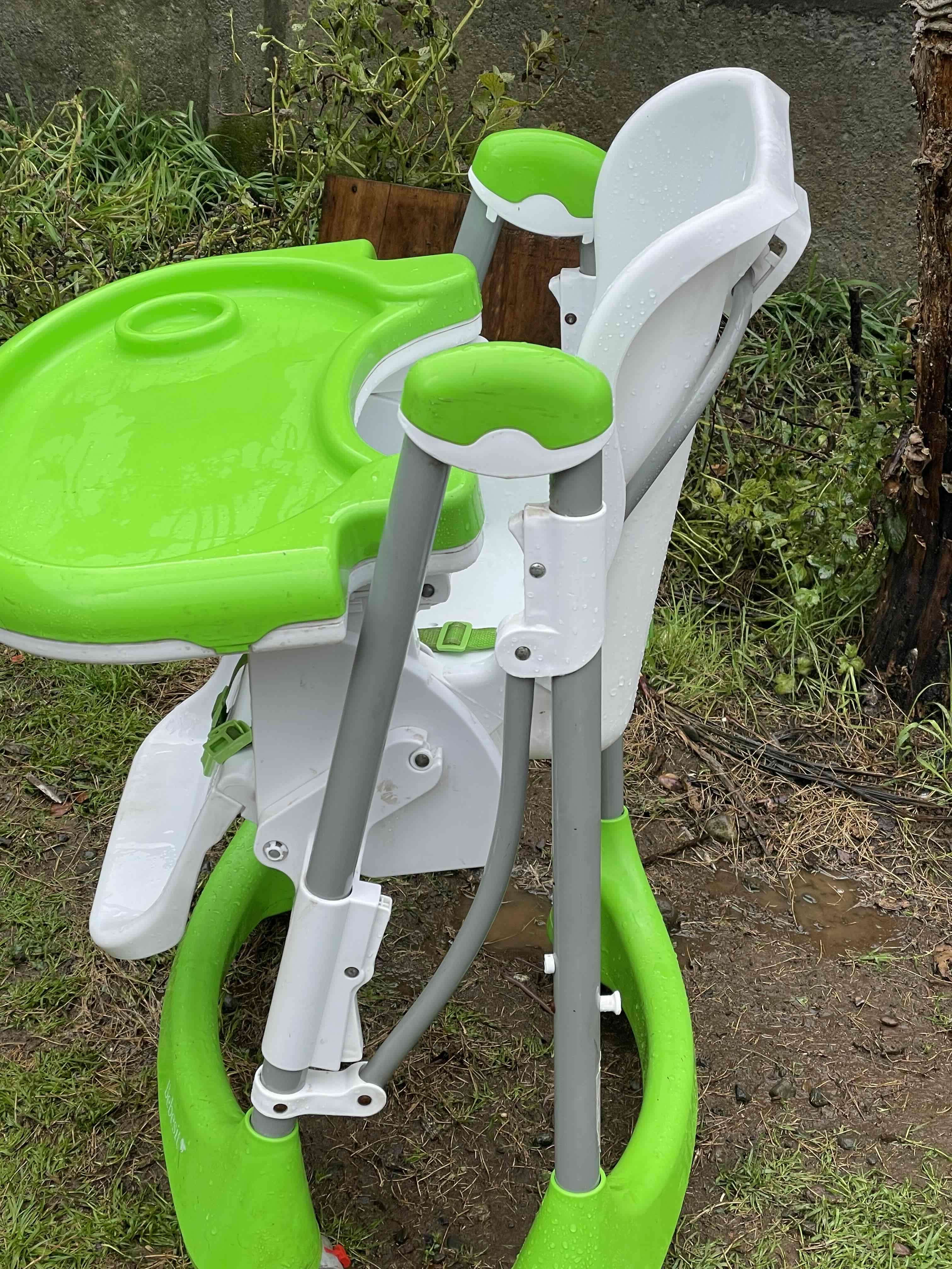 Silla de comer para bebé verde - miniatura 2