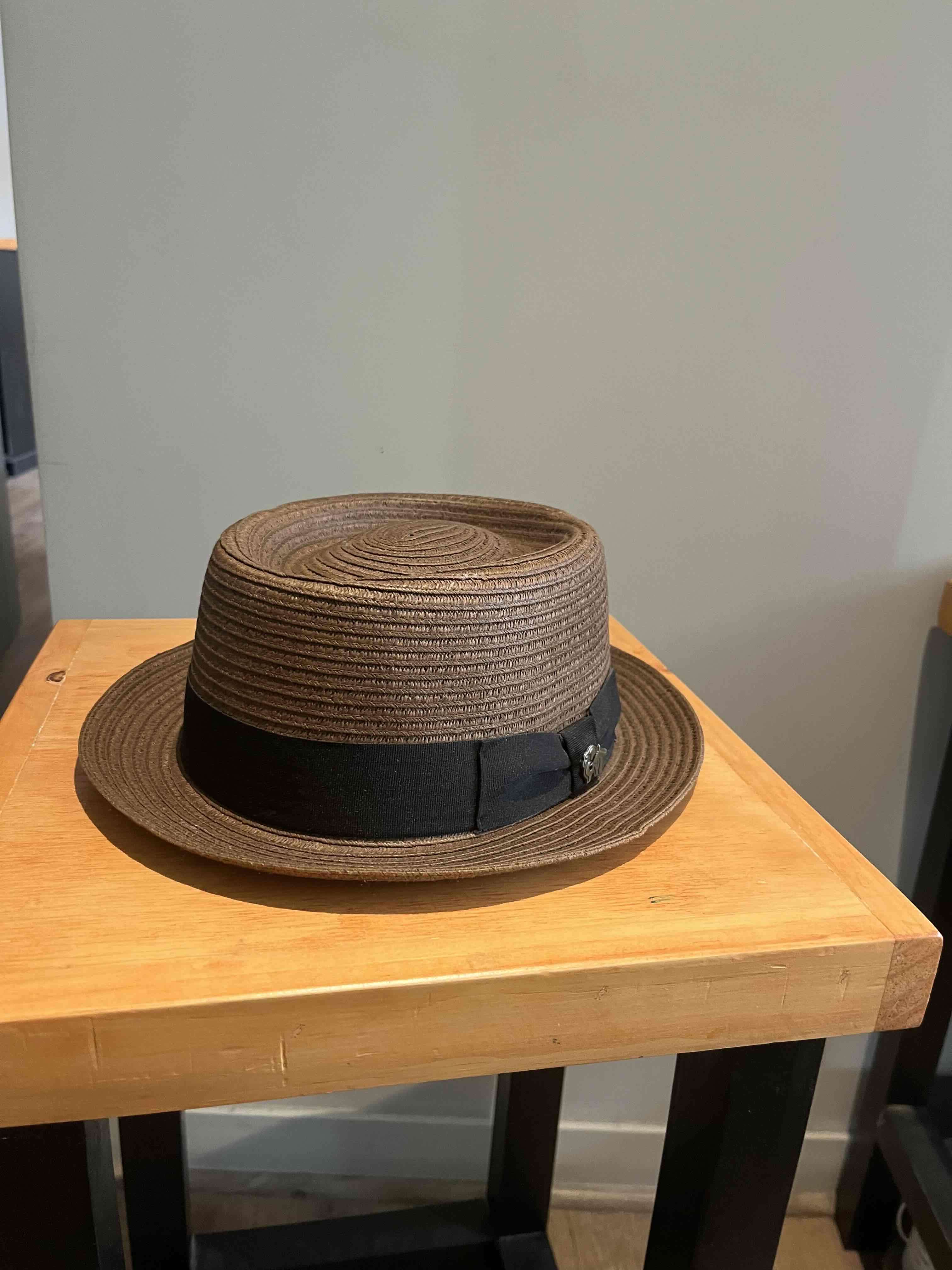 Sombrero de papel trenzado - miniatura 2