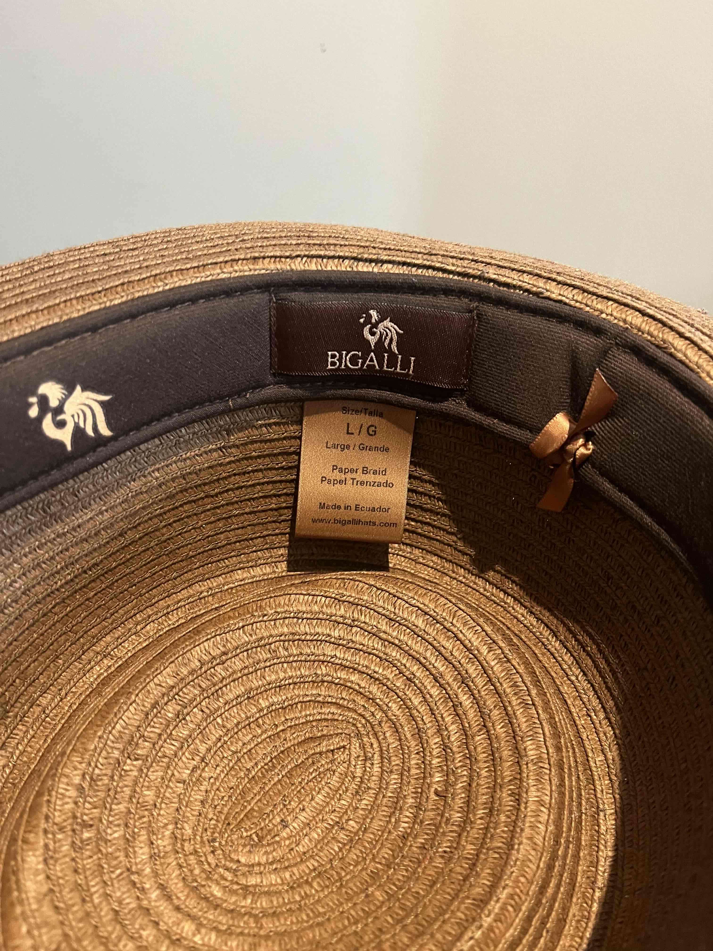 Sombrero de papel trenzado - miniatura 3