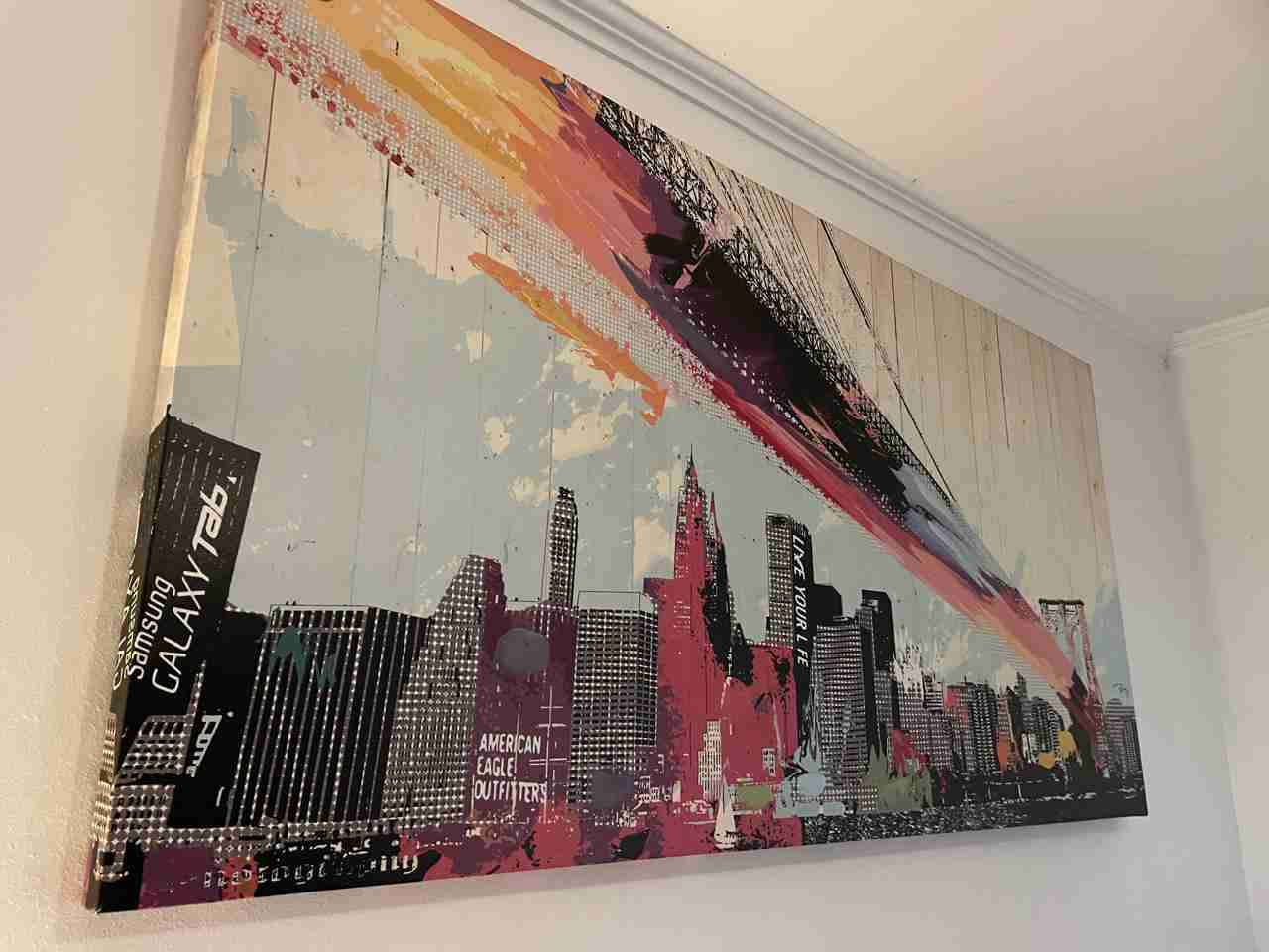 Cuadro skyline colorido - miniatura 1