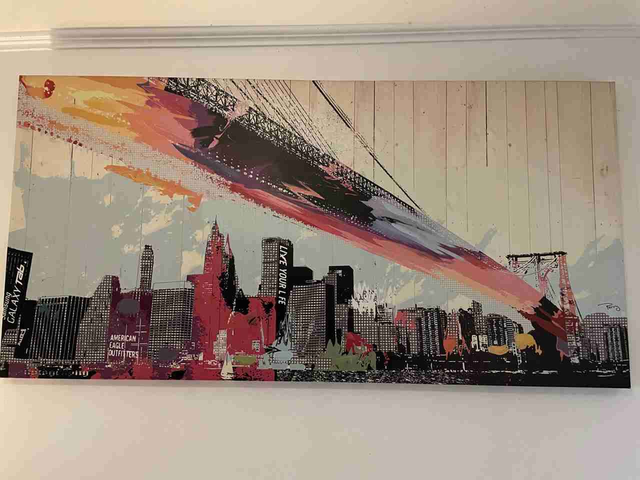 Cuadro skyline colorido - miniatura 2