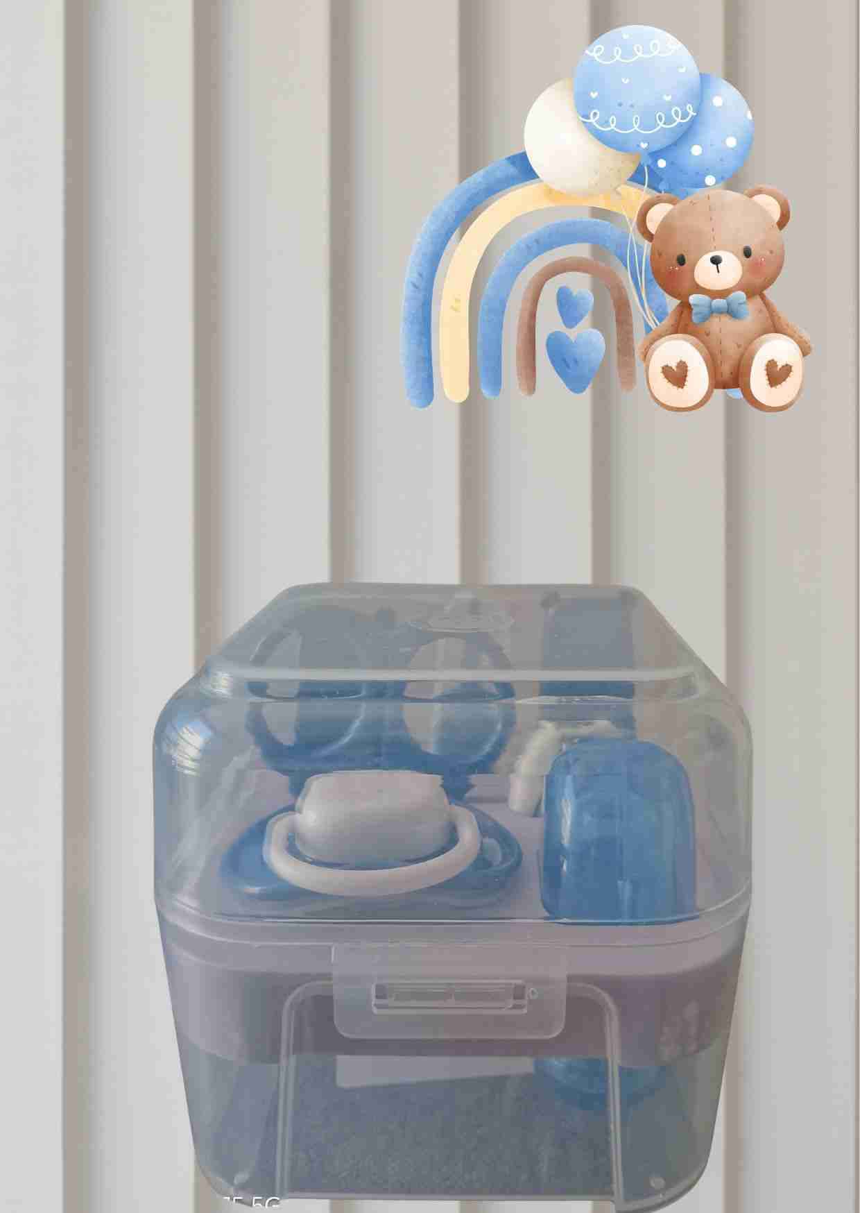 Kit de Aseo para Bebé Nuevo con Estuche (azúl) - miniatura 2