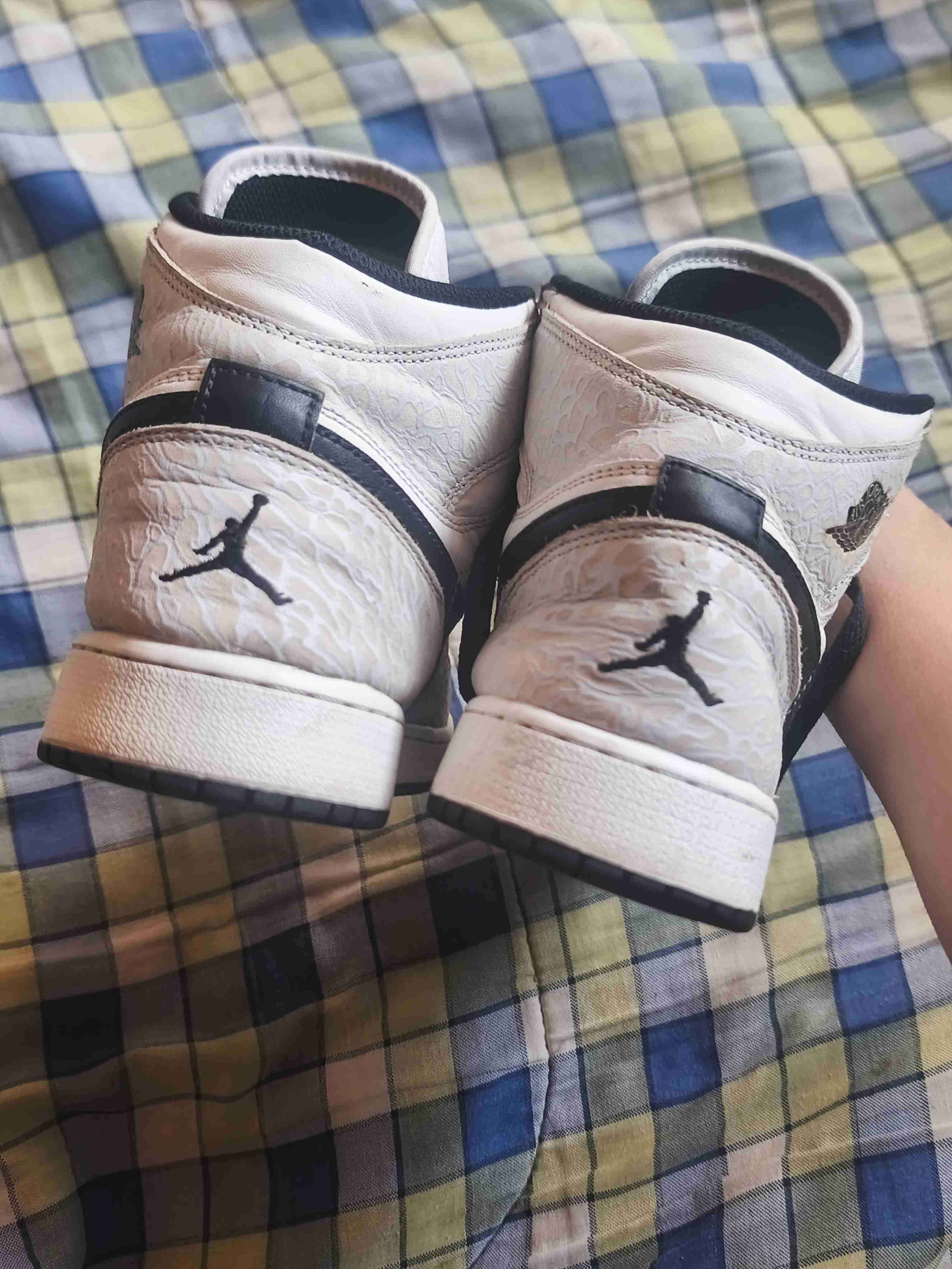 Zapatillas jordan retro 1 white cement talla 40 - miniatura 5