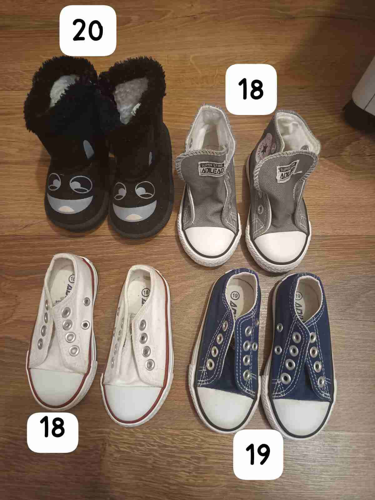 Zapatillas pequeñas