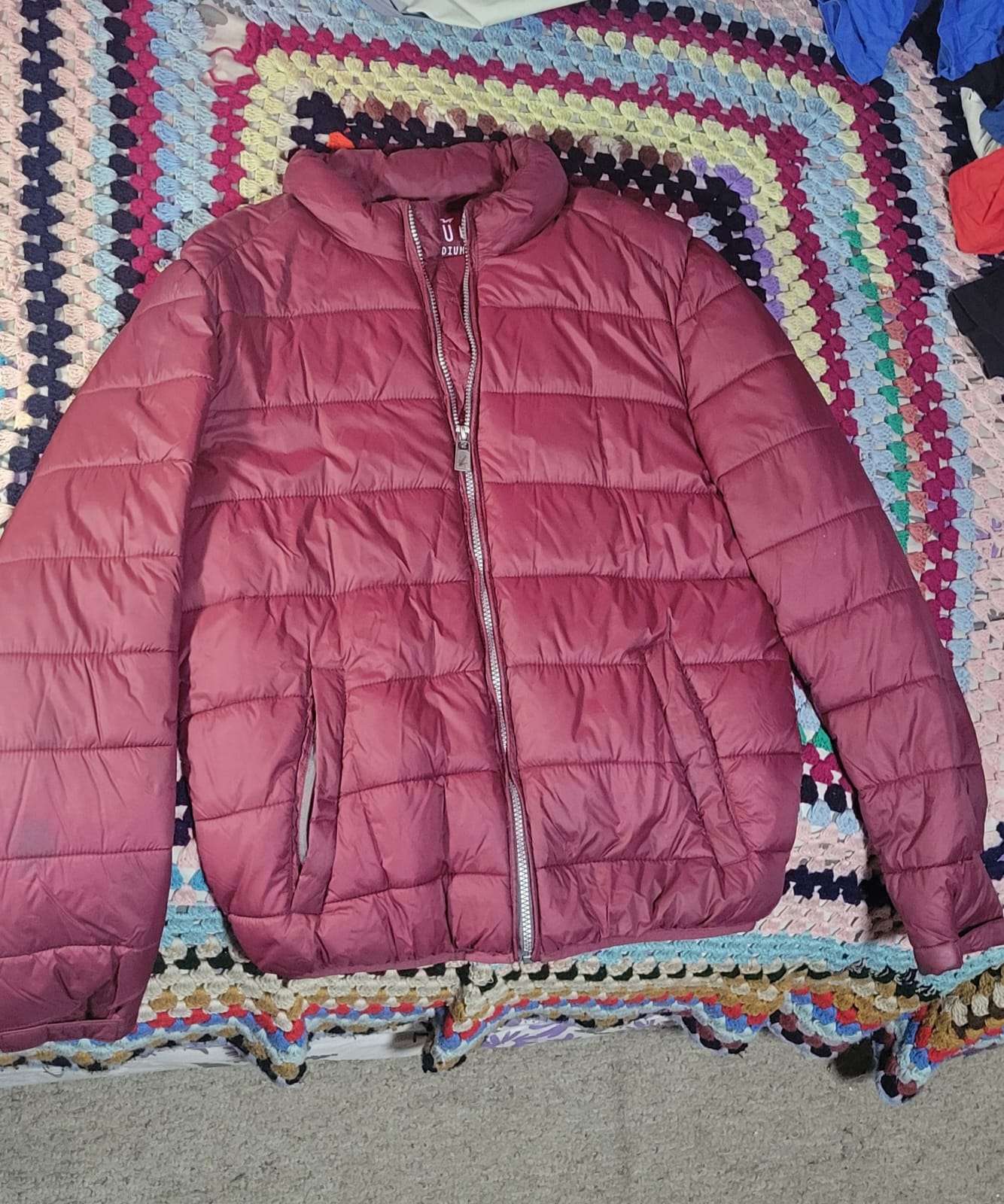 Chaqueta acolchada burdeos - miniatura 1