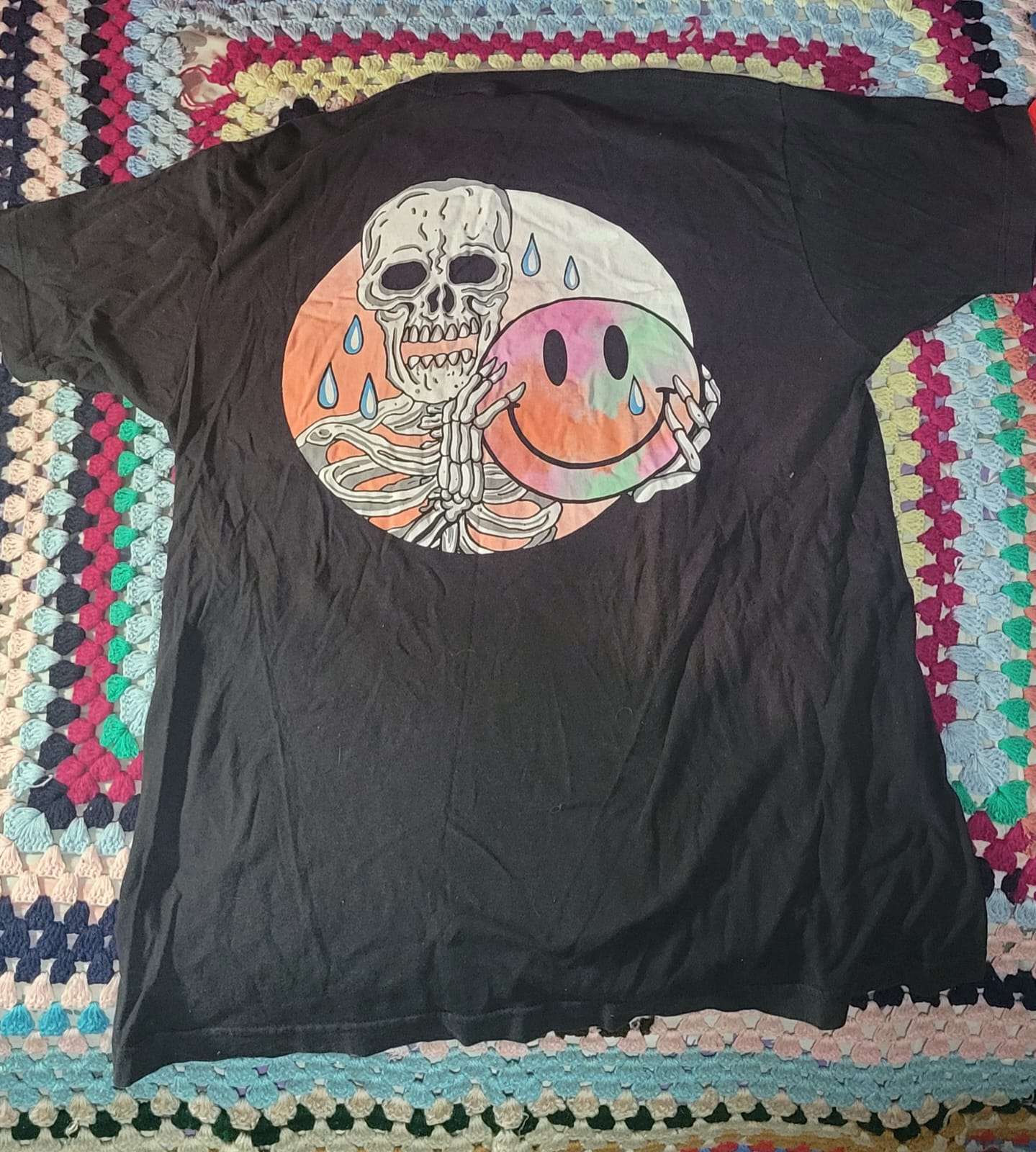 Polera negra Happy Cry - miniatura 2