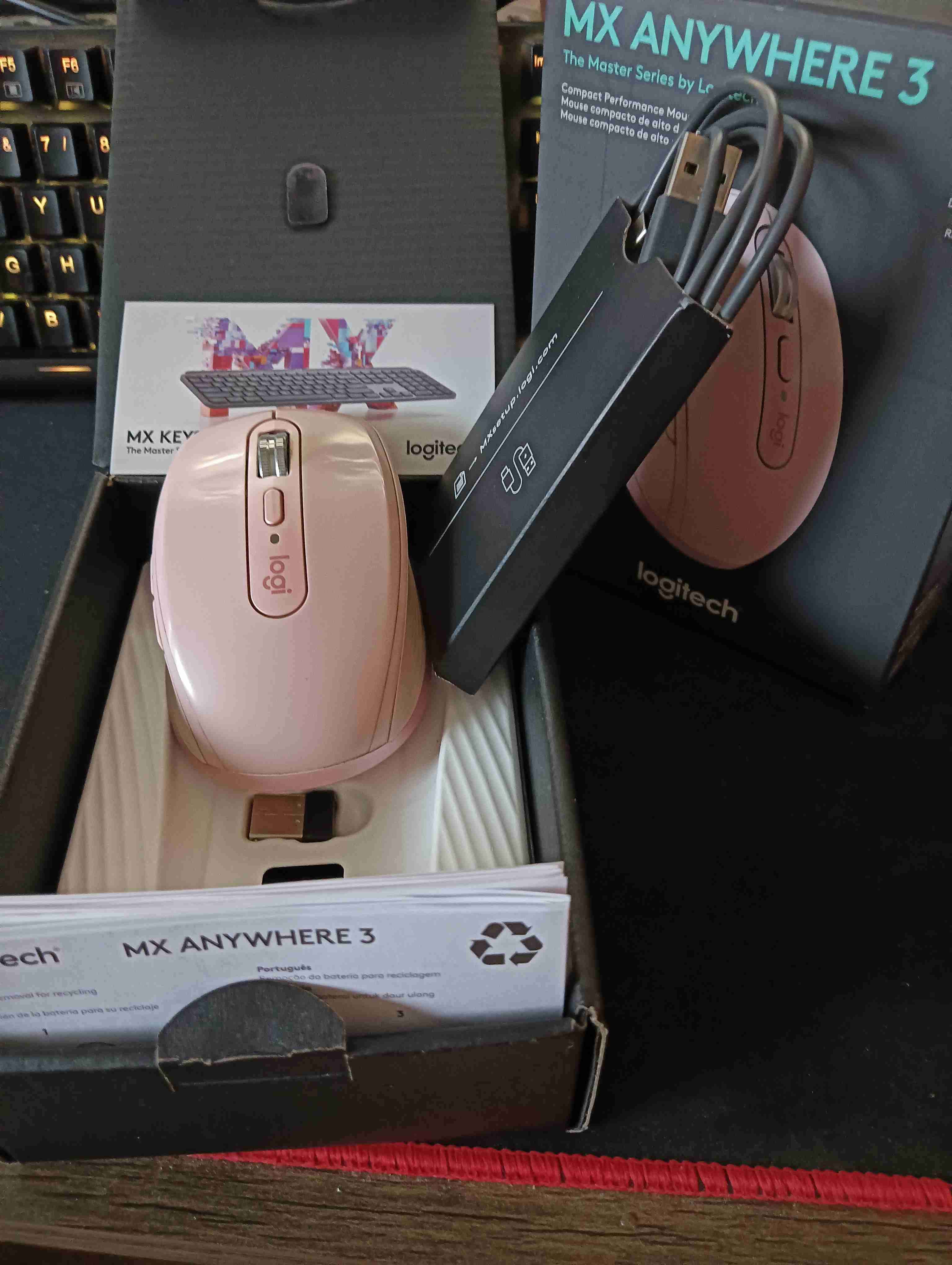 Mouse Logitech MX Anywhere 3 rosa - miniatura 2