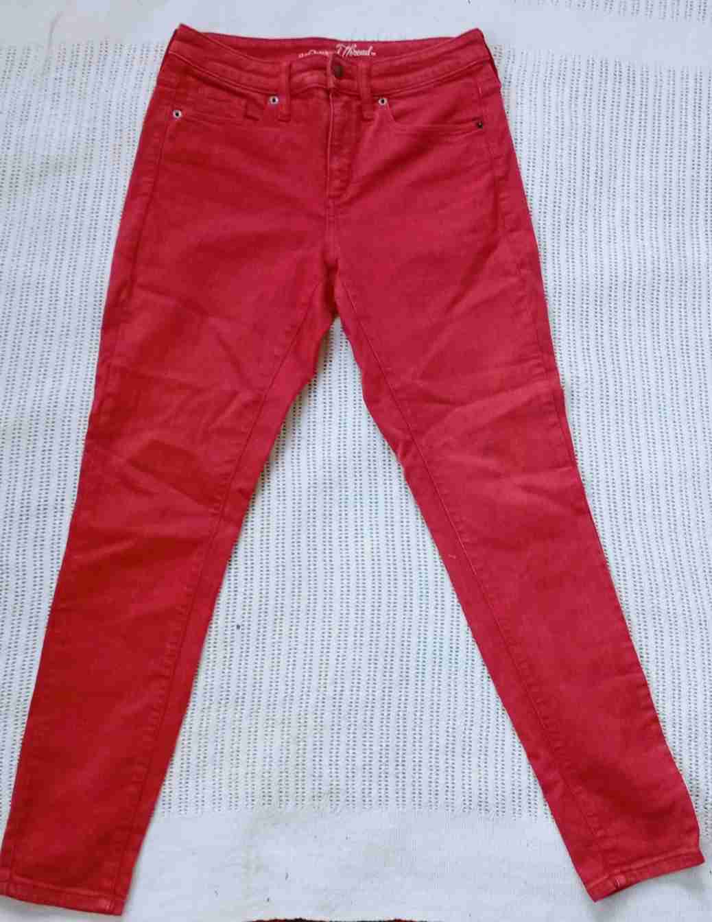 Jeans rojos mujer