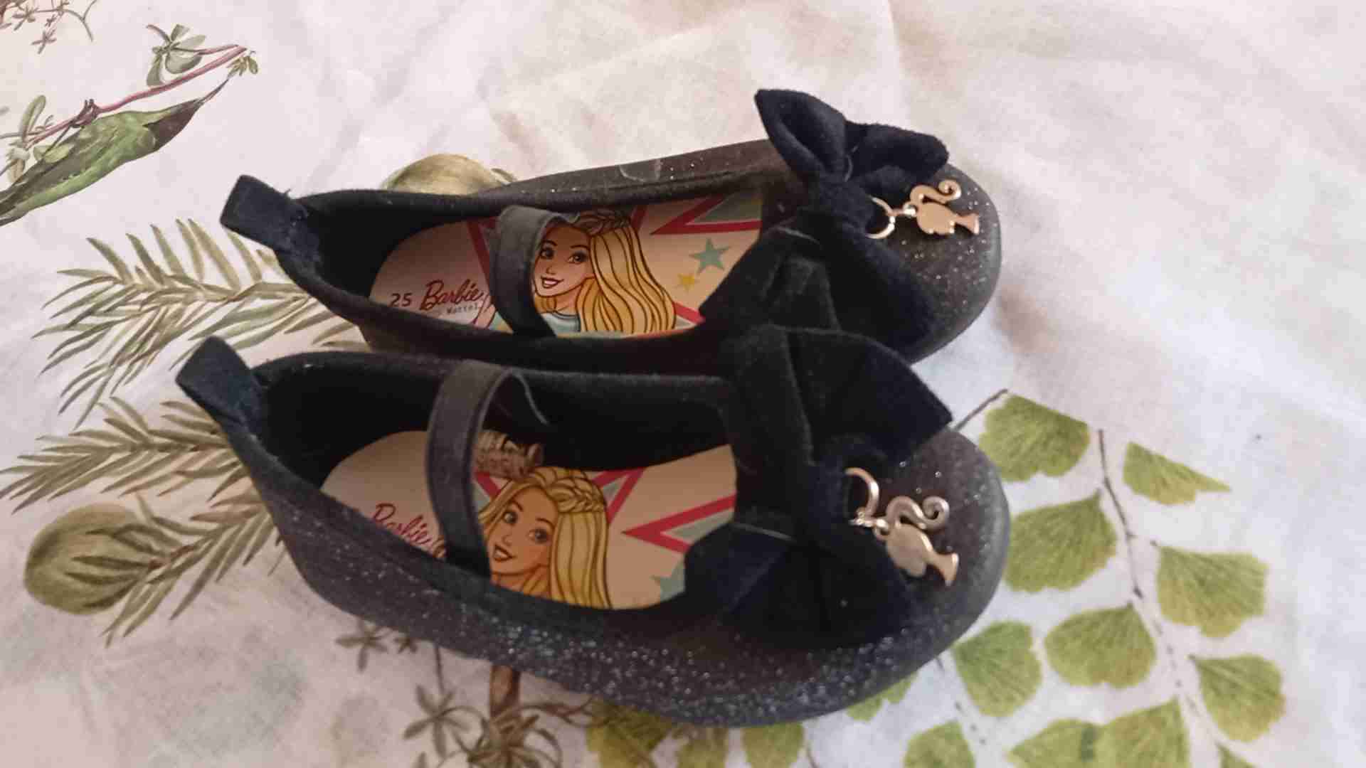 Zapatos de niña Barbie negros - miniatura 1