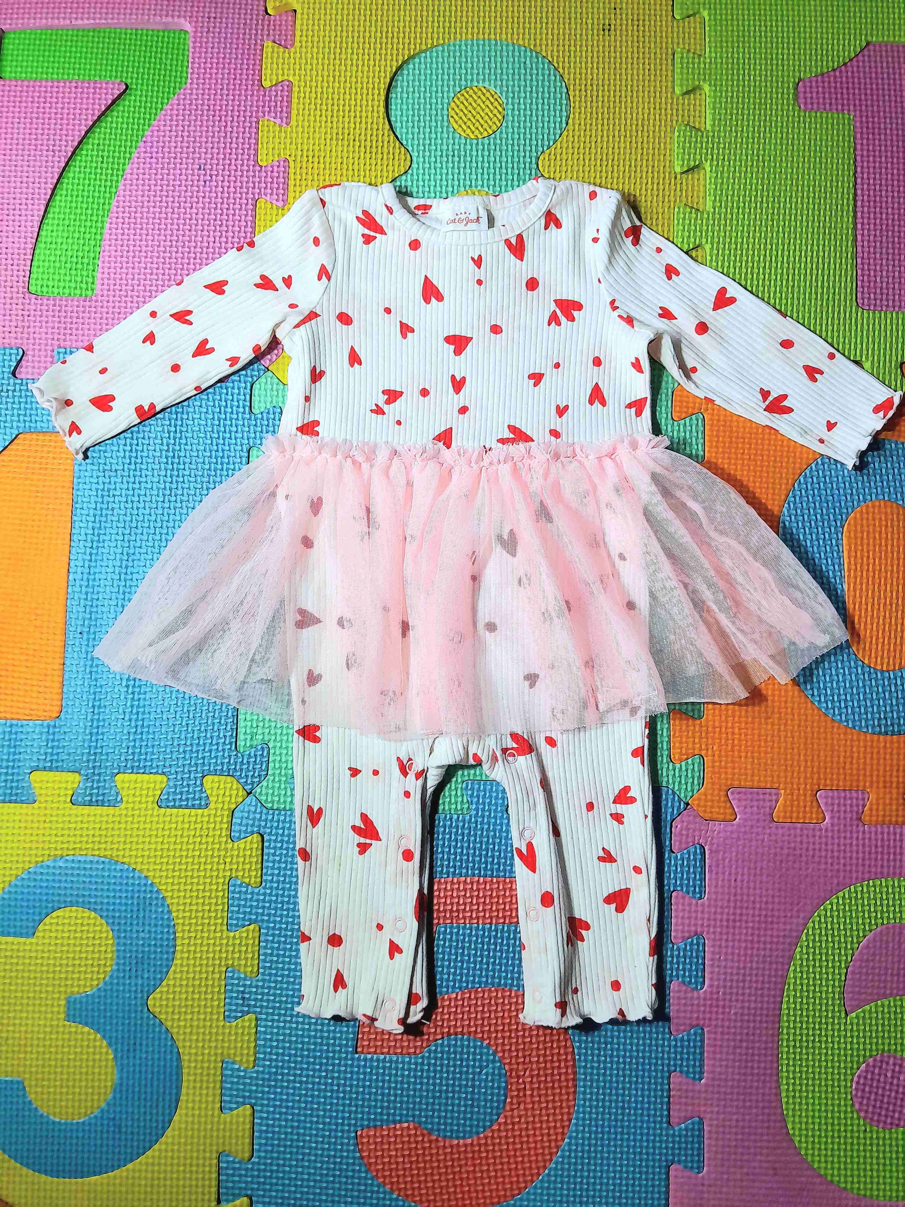 Conjunto enterito bebé con tutú - miniatura 1