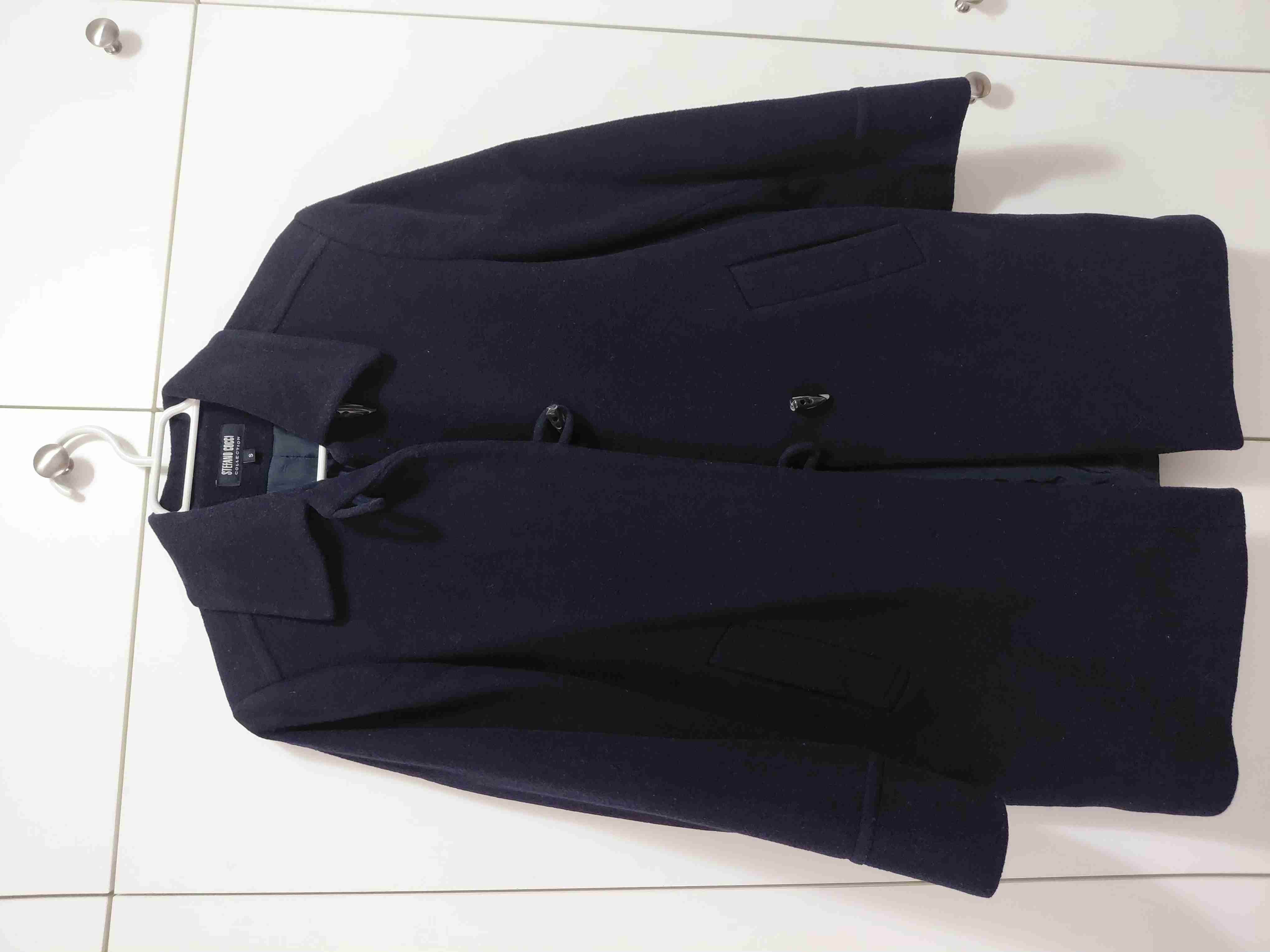 Elegante Abrigo Azul Oscuro Steffano Cocci Collect - miniatura 1