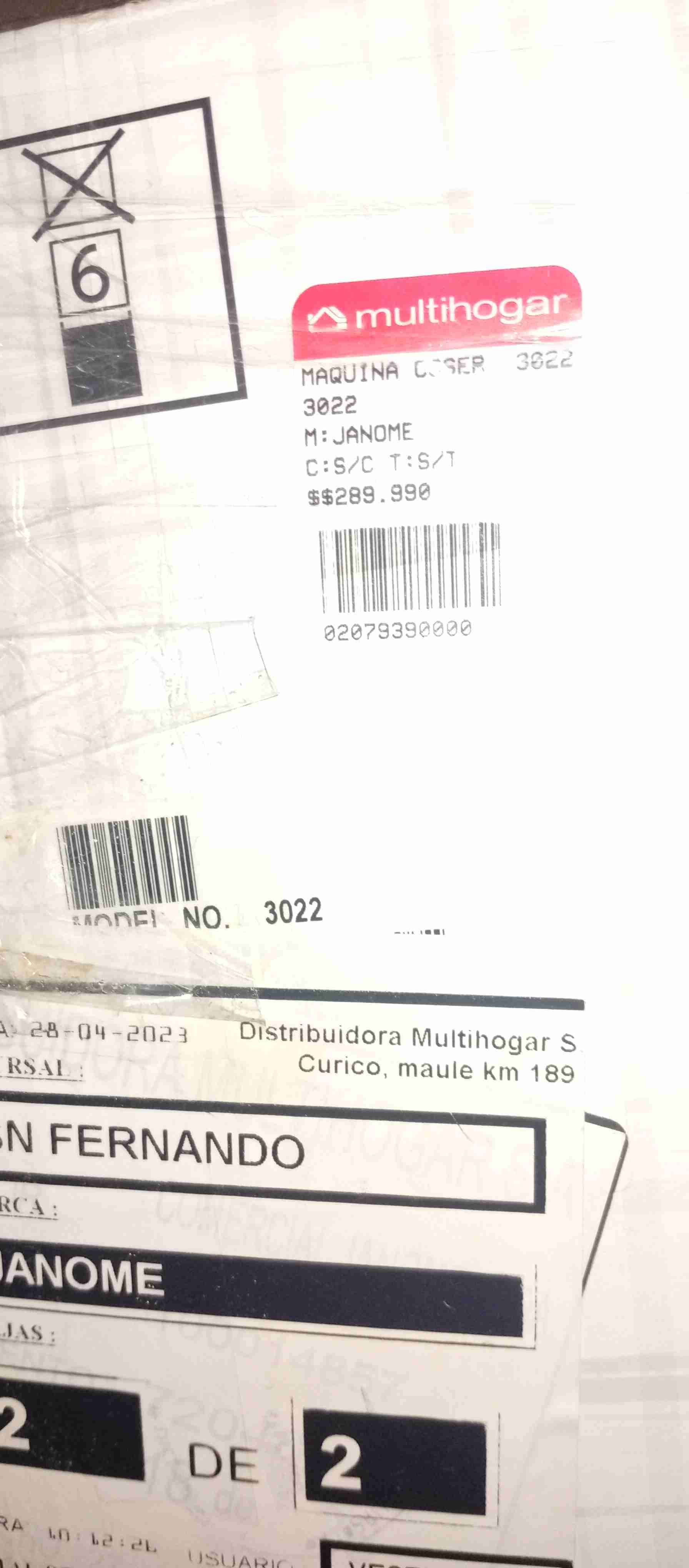 Máquina de coser Janome 3022 - miniatura 6