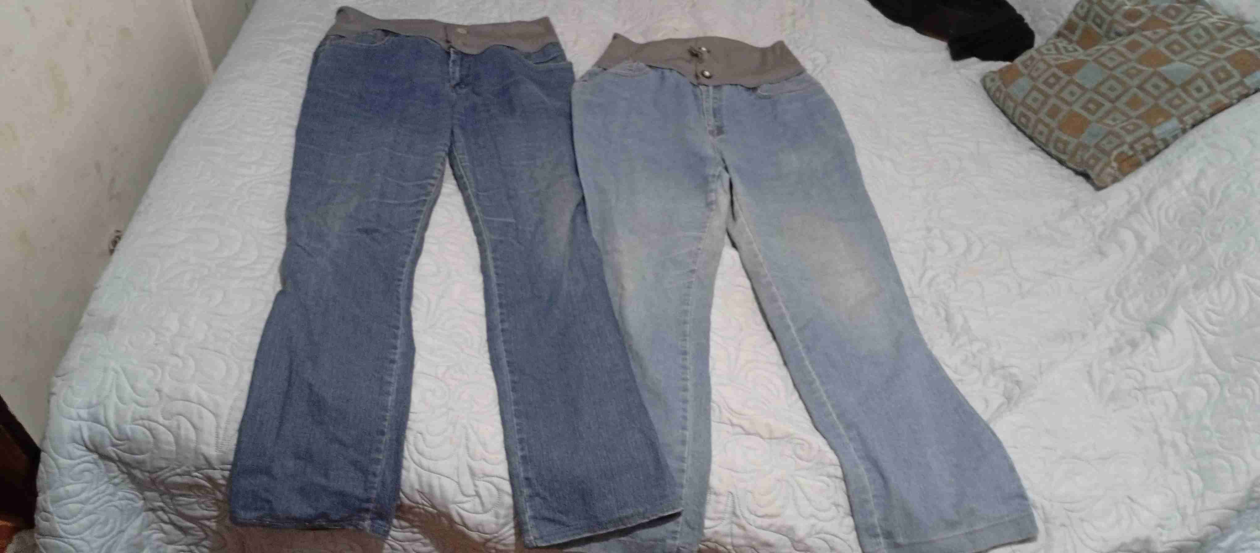 Jeans maternales azules