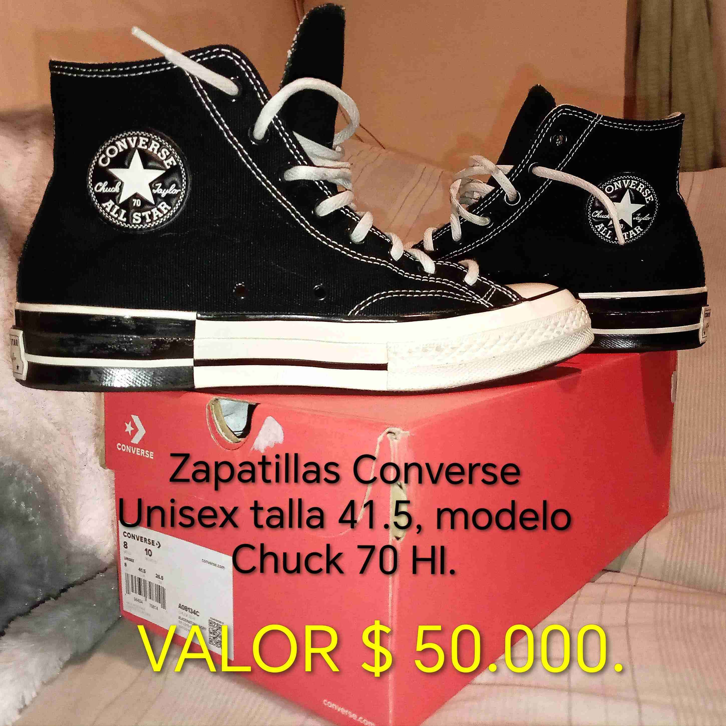 Zapatillas Converse Chuck 70 negras - miniatura 1