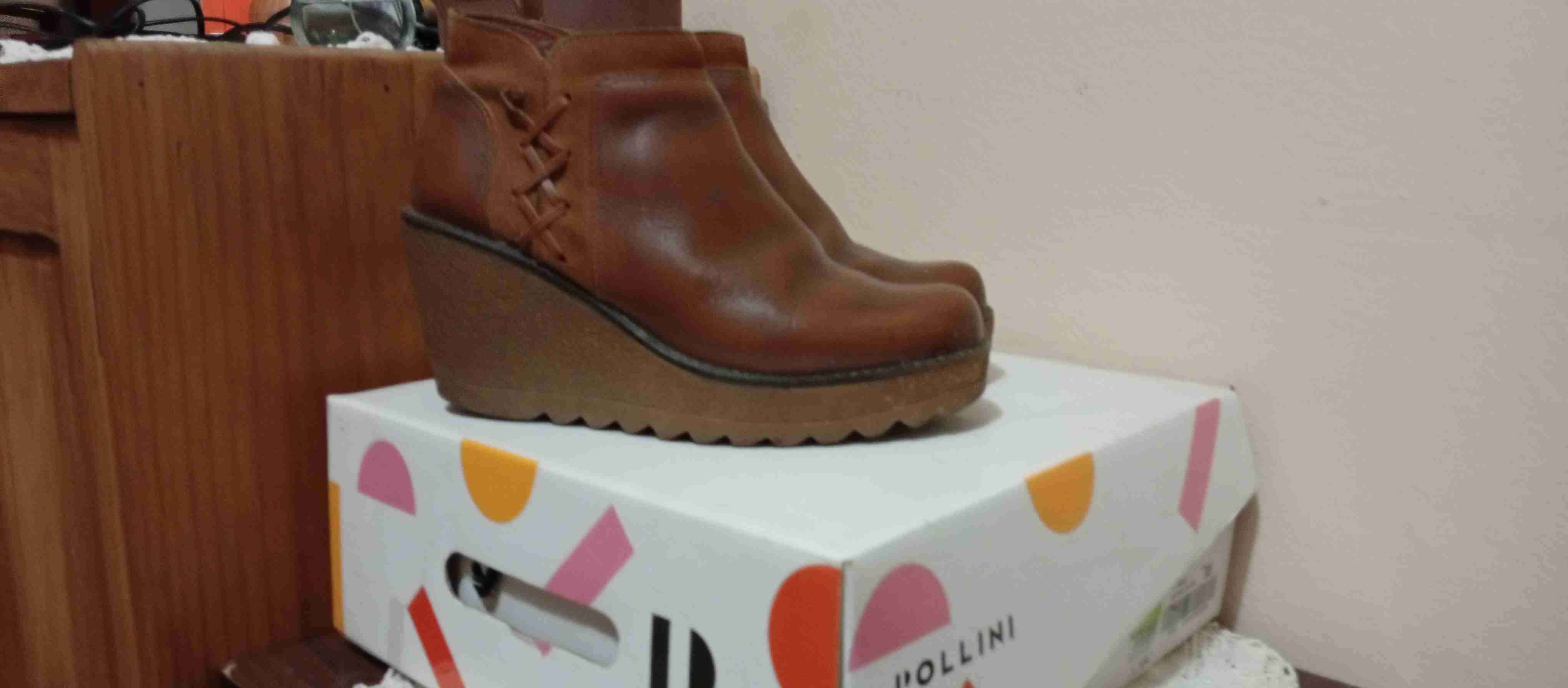 Botines marrones con plataforma - miniatura 1