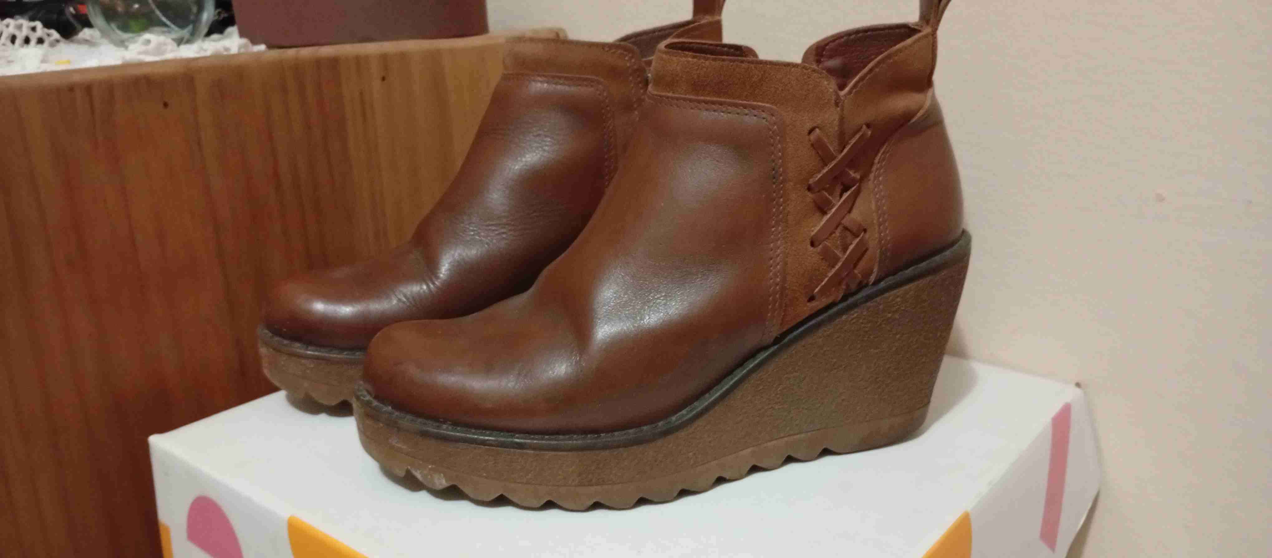 Botines marrones con plataforma - miniatura 2