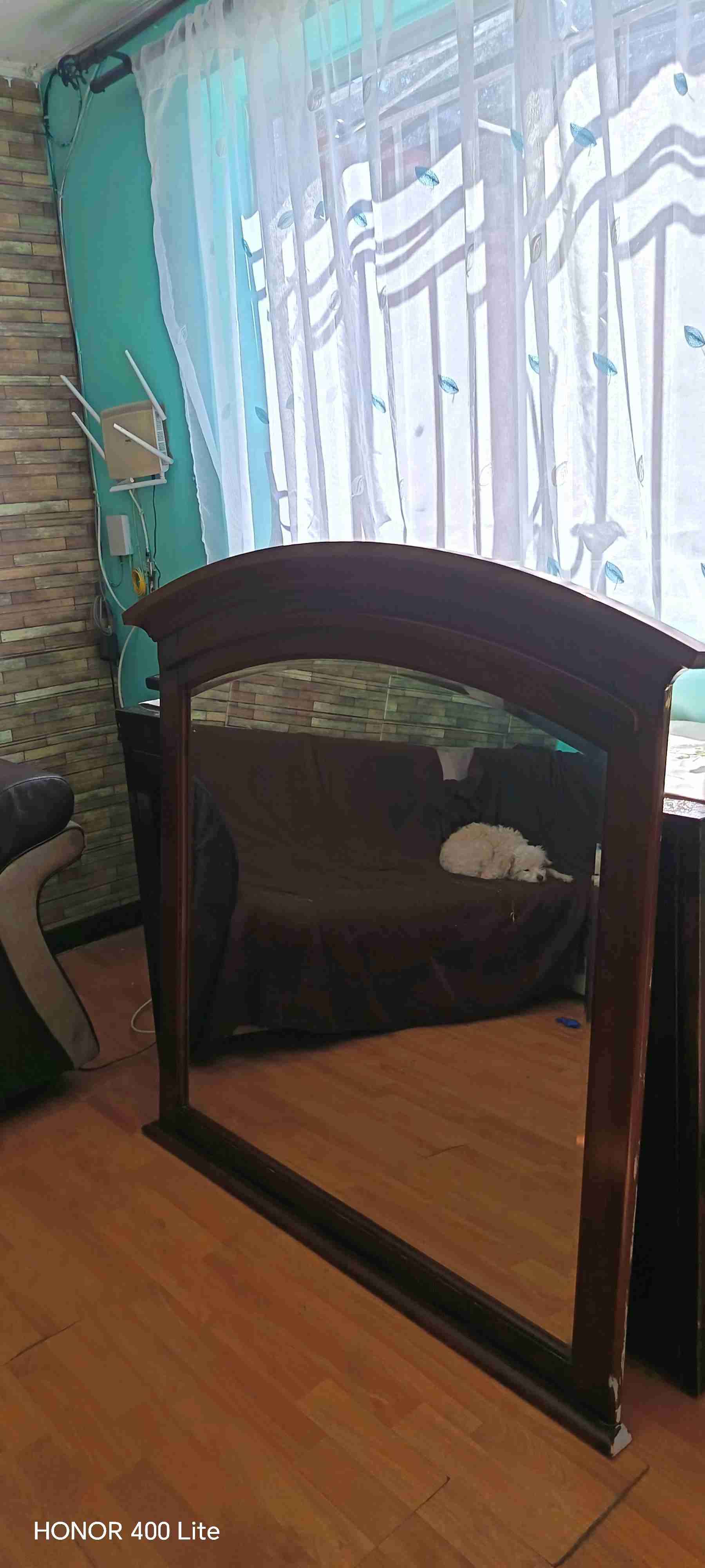 Espejo grande con marco de madera - miniatura 1