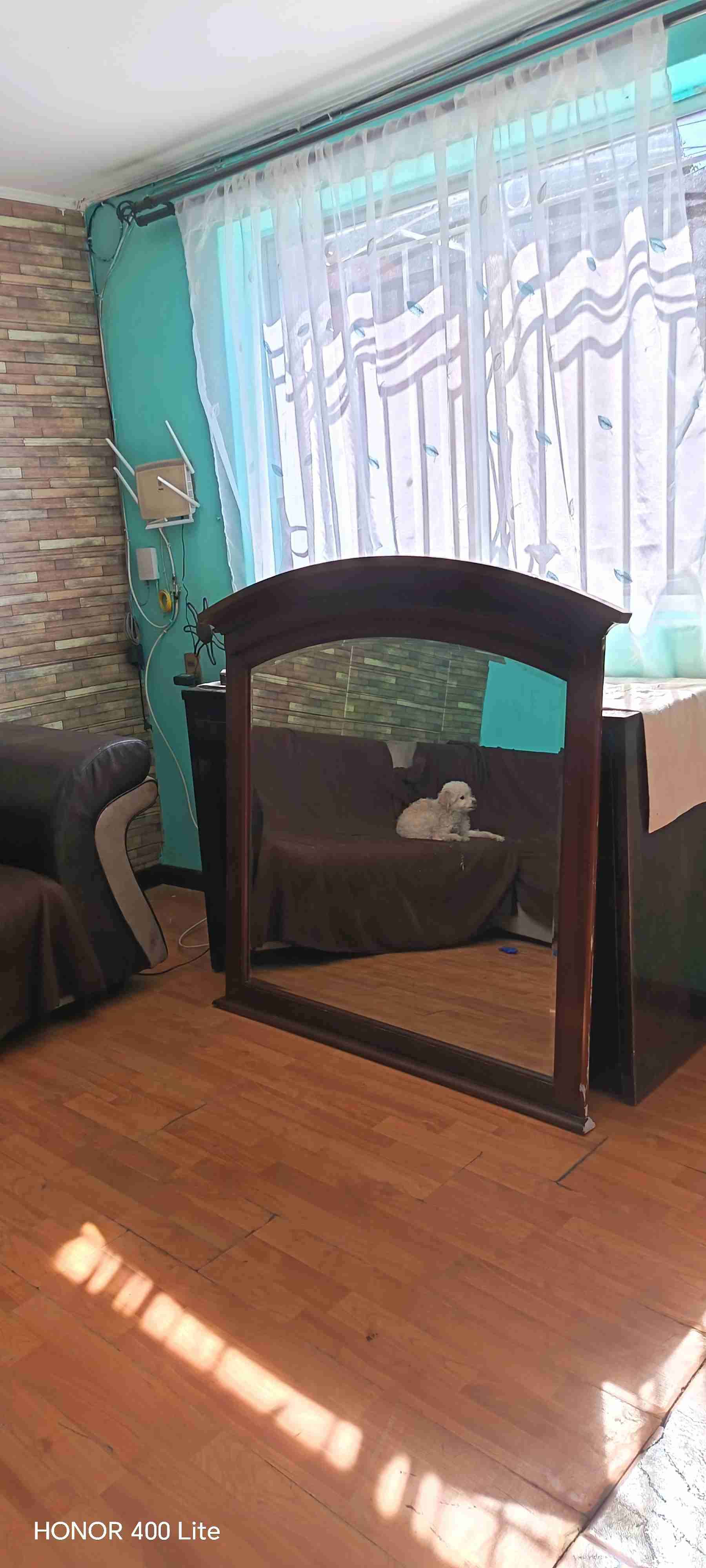 Espejo grande con marco de madera - miniatura 2