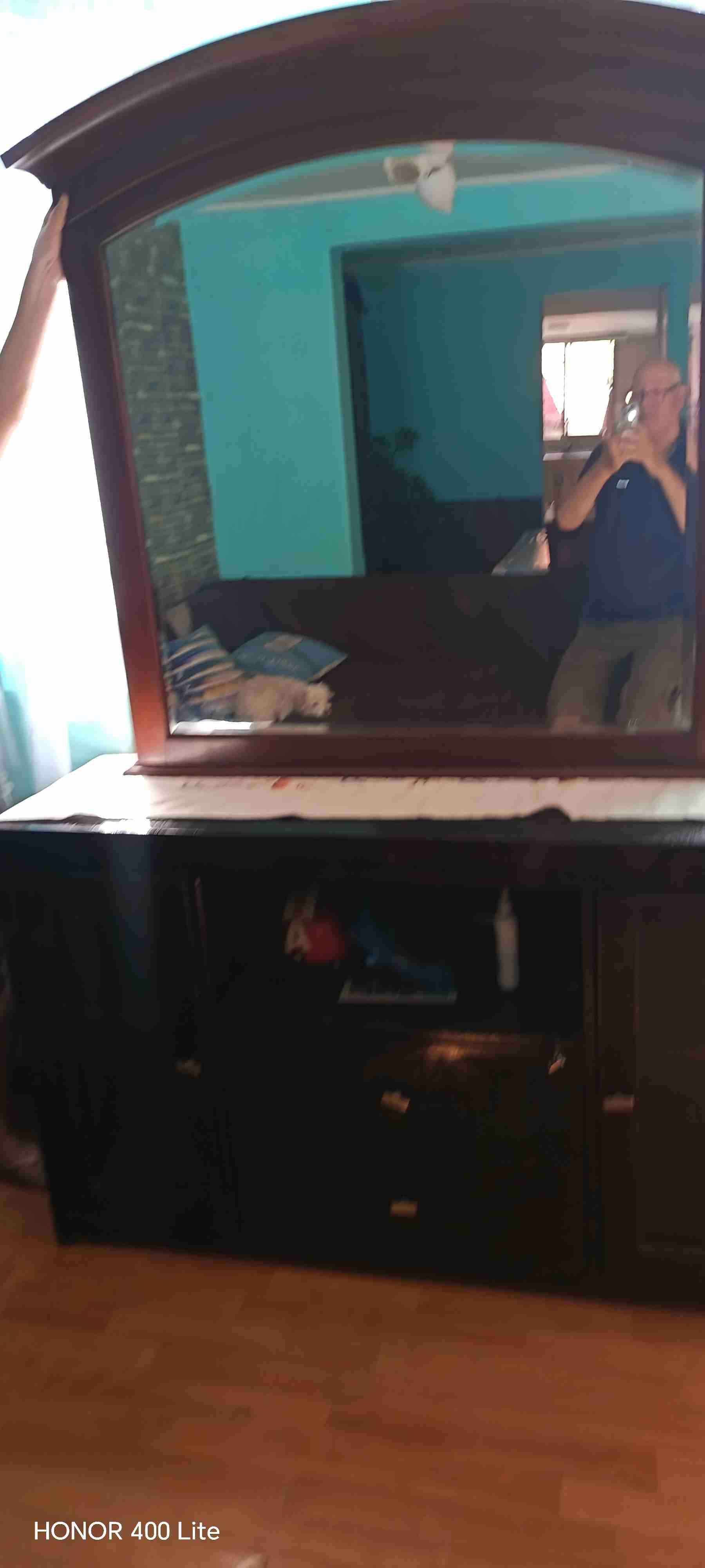 Espejo grande con marco de madera - miniatura 4