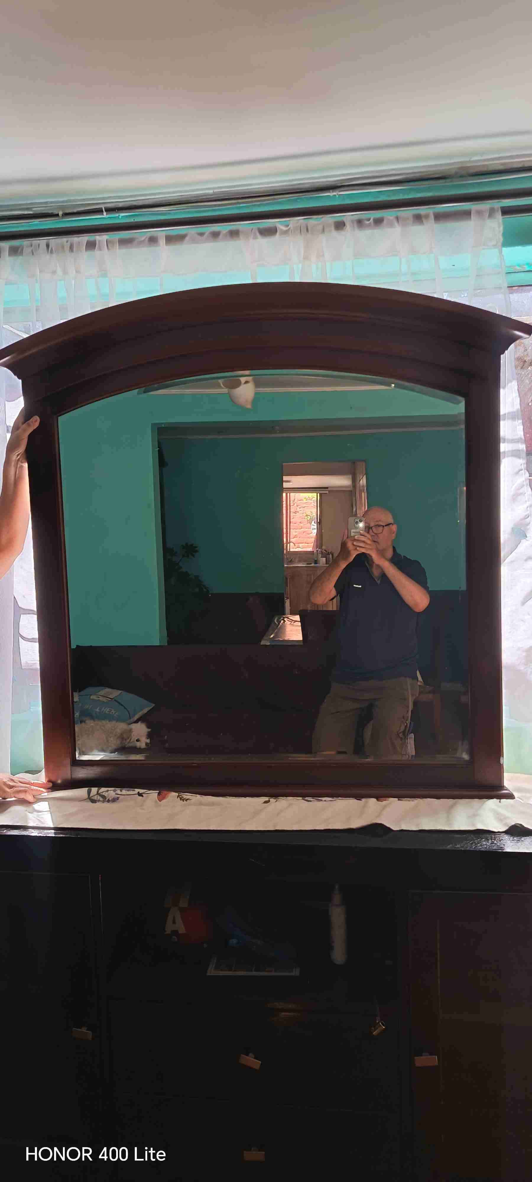 Espejo grande con marco de madera - miniatura 5