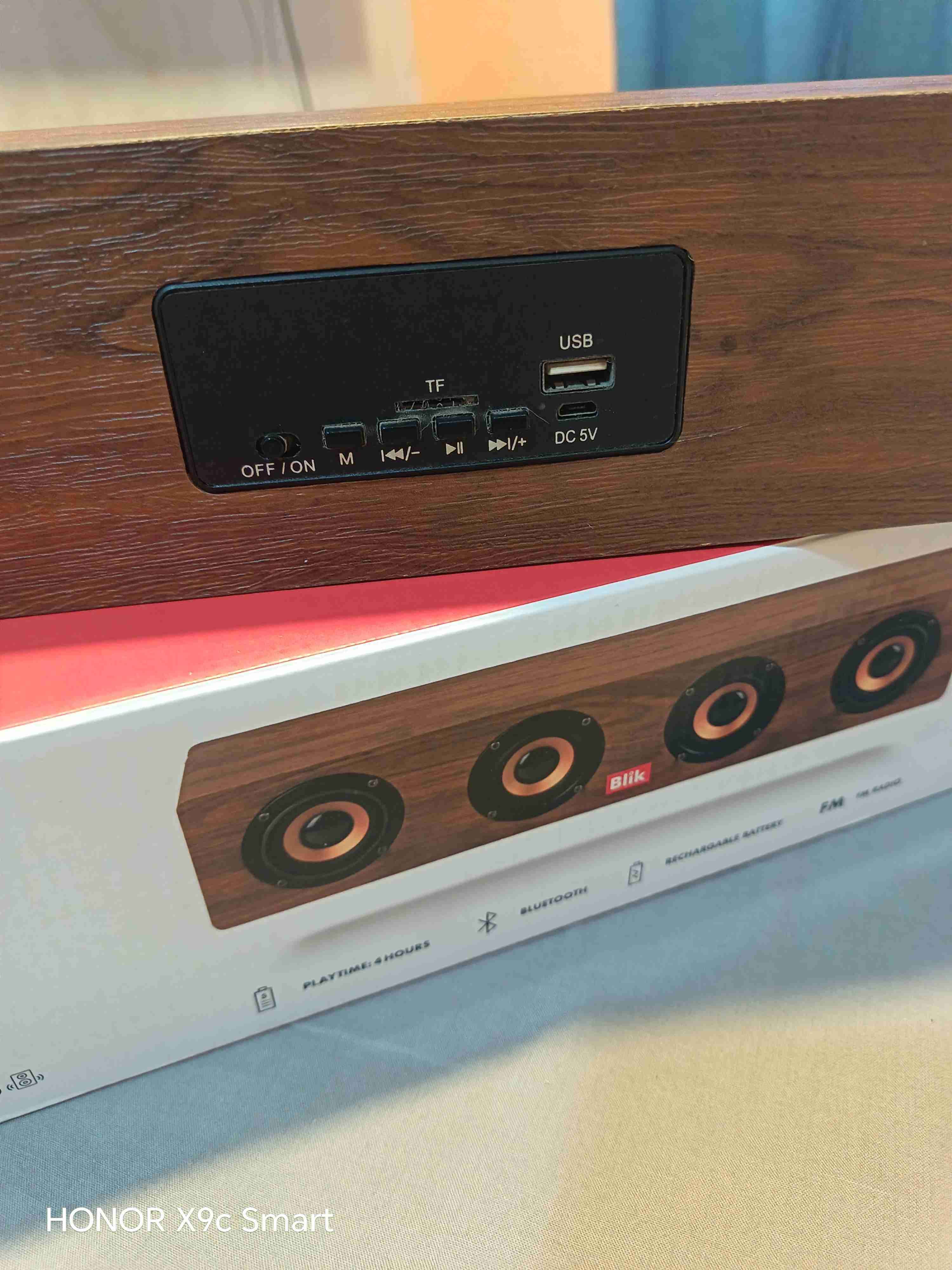 Parlante Bluetooth madera - miniatura 1