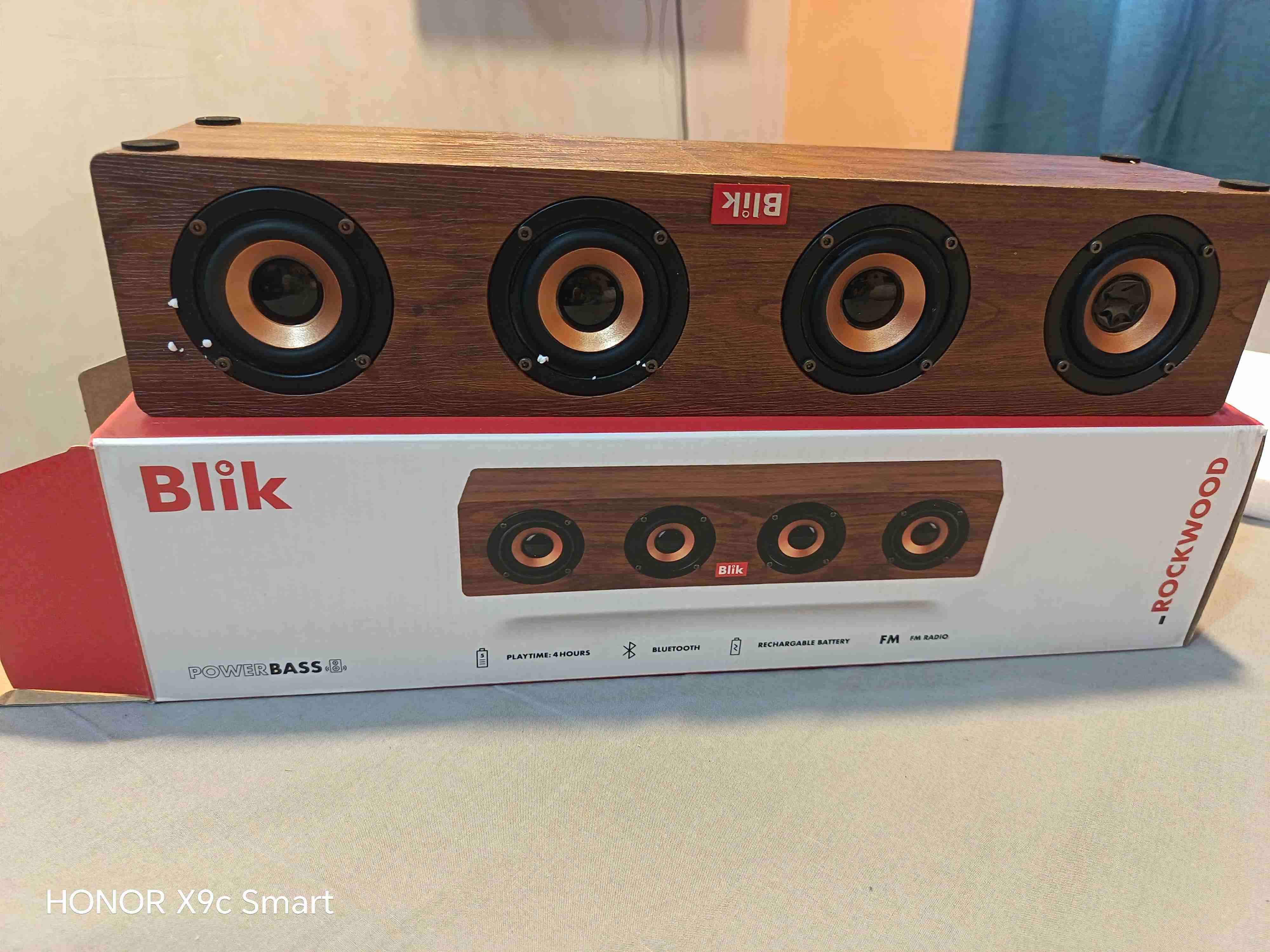 Parlante Bluetooth madera - miniatura 3