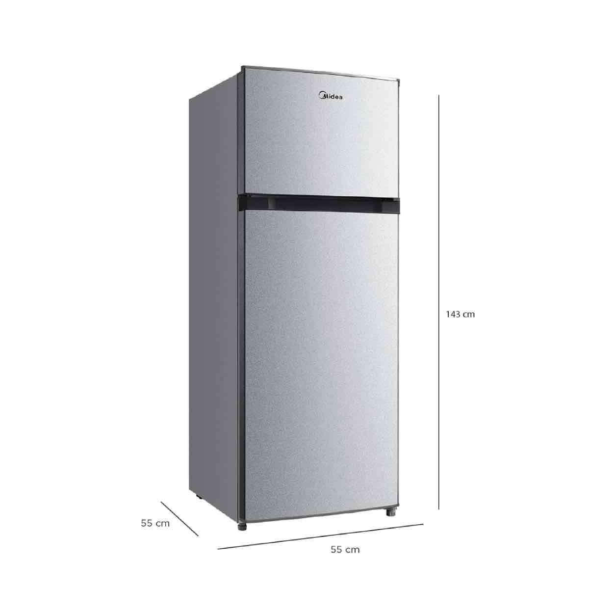 Refrigerador Midea plateado doble puerta - miniatura 3