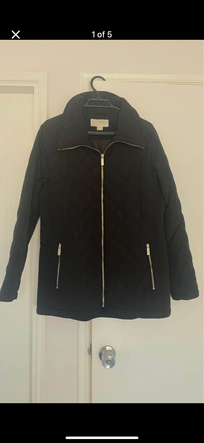 Chaqueta negra acolchada para mujer Michael Kors - miniatura 1