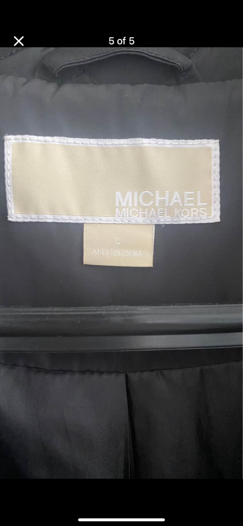 Chaqueta negra acolchada para mujer Michael Kors - miniatura 5