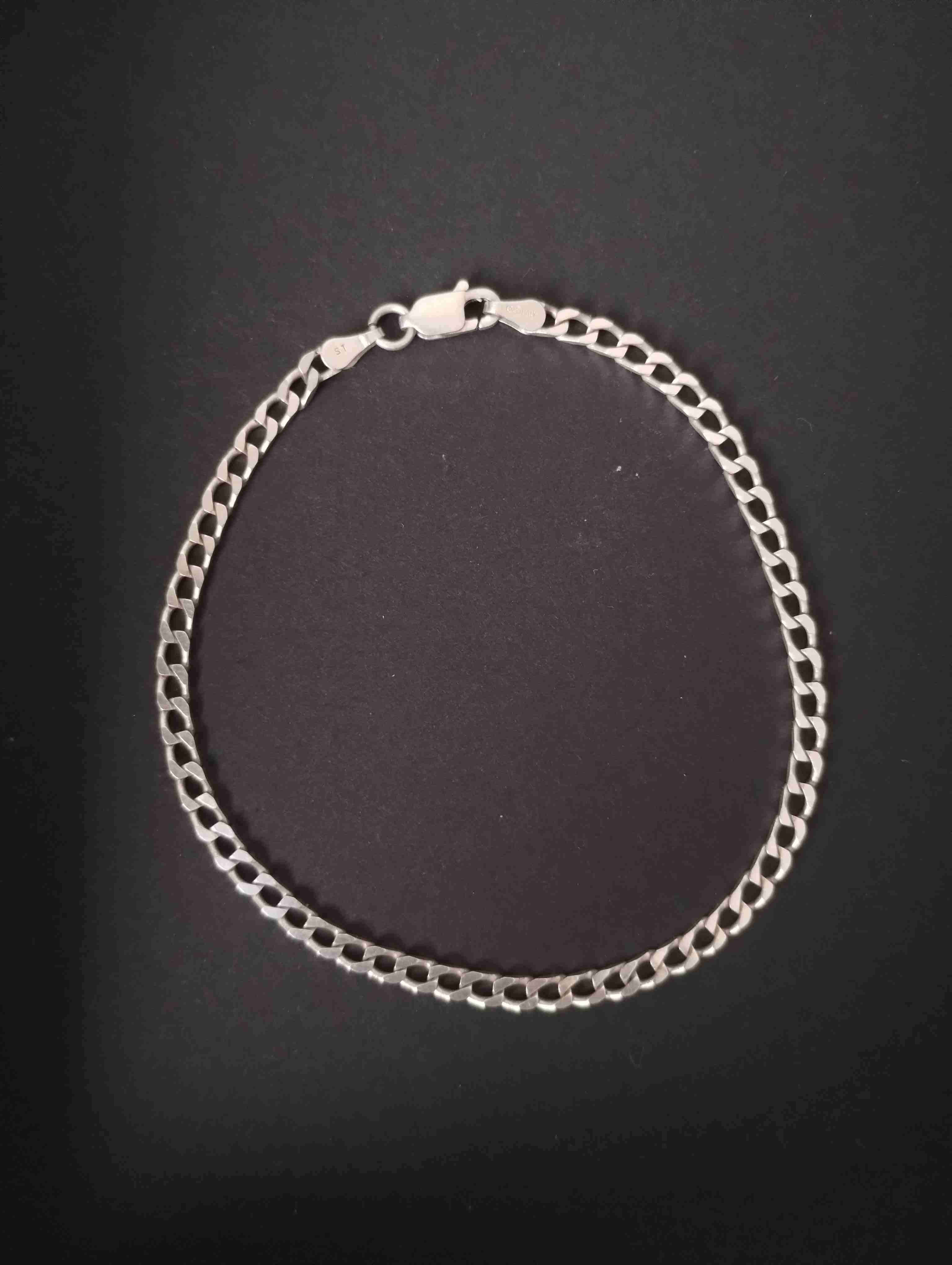 Pulsera de plata 925 (20cm x 3mm) - miniatura 2