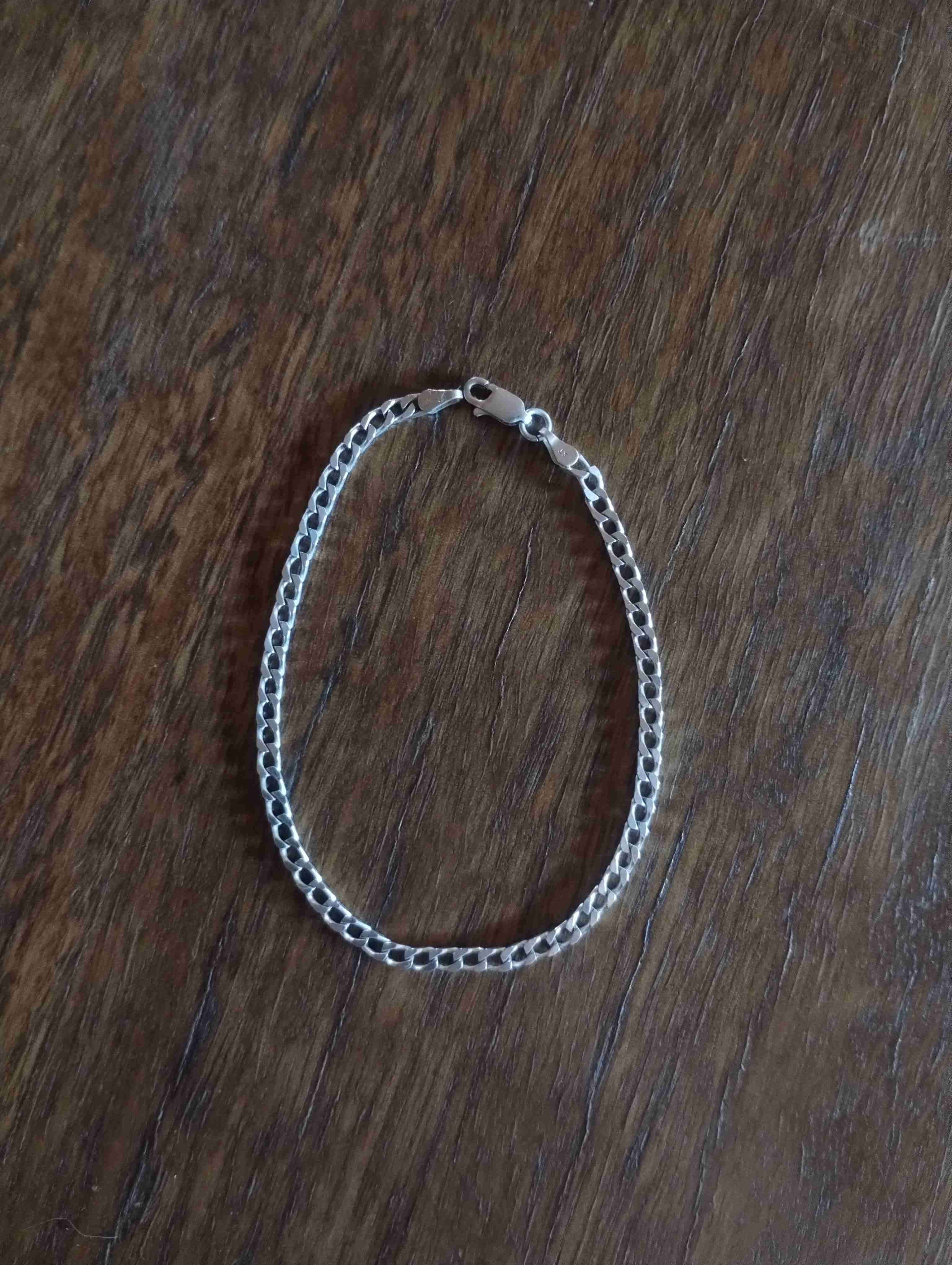 Pulsera de plata 925 (20cm x 3mm) - miniatura 3