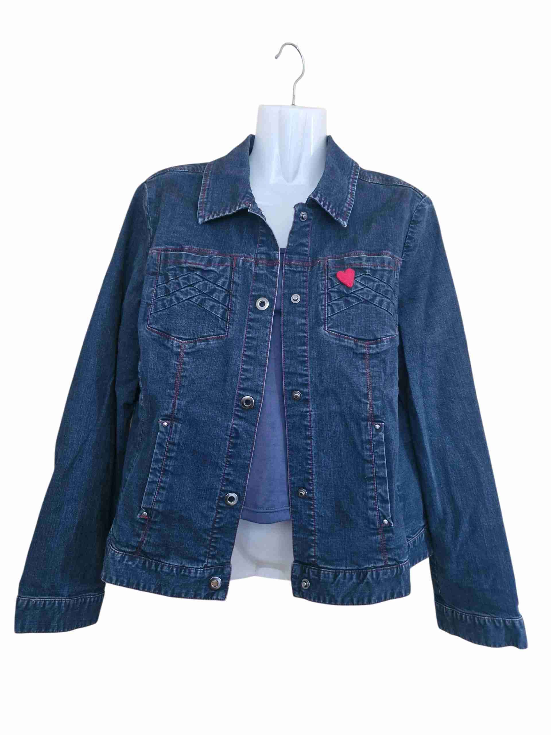 Chaqueta de mezclilla azul - miniatura 1