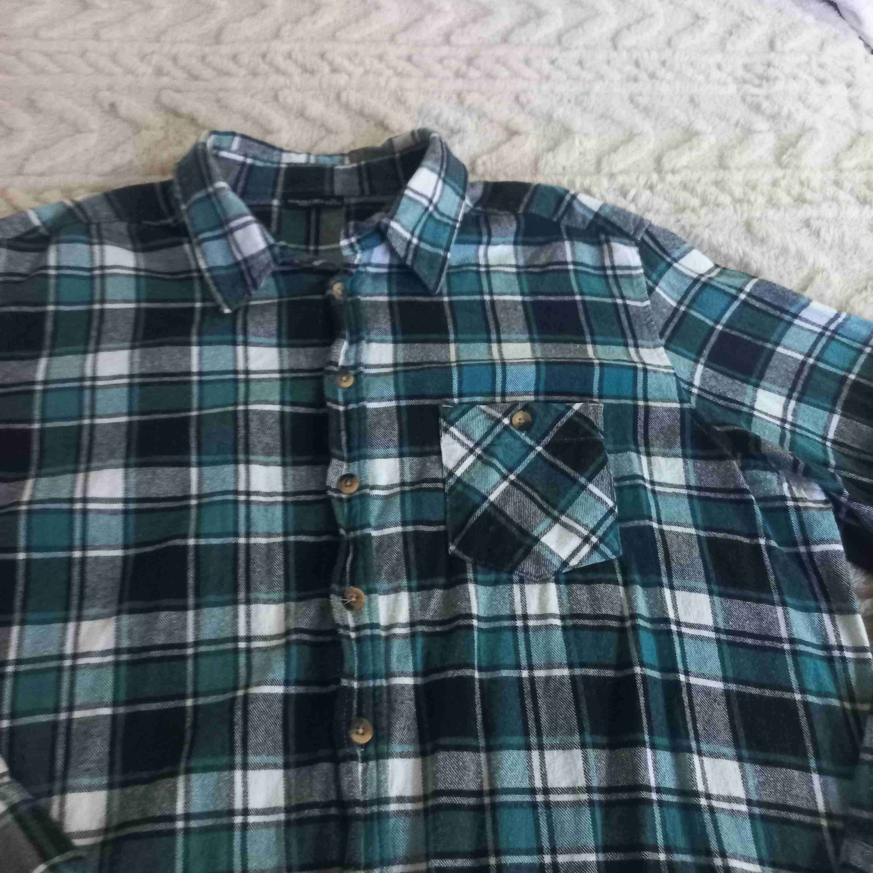 Camisa de franela a cuadros - miniatura 1