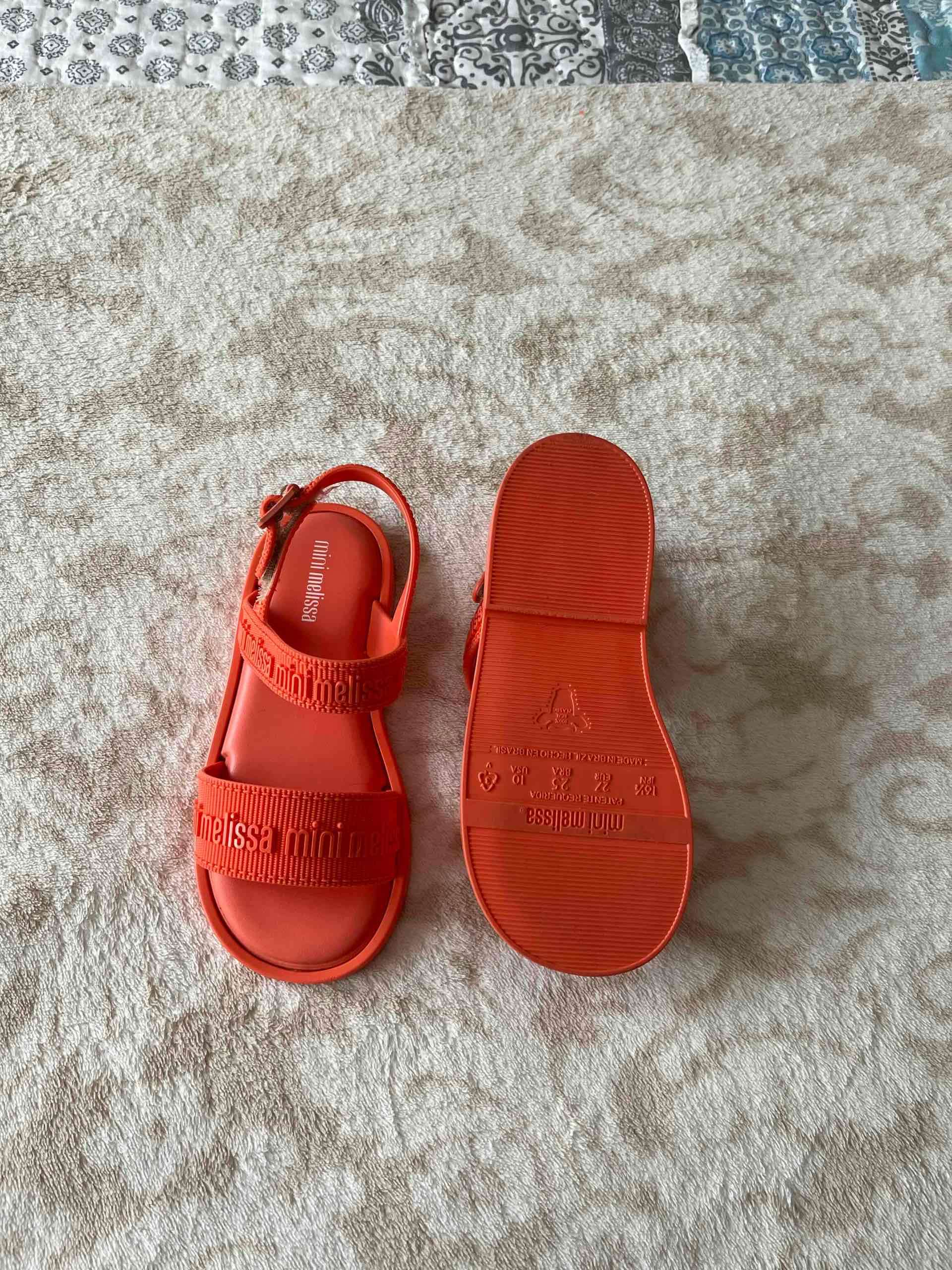Sandalias Naranjas Mini Melissa - miniatura 1