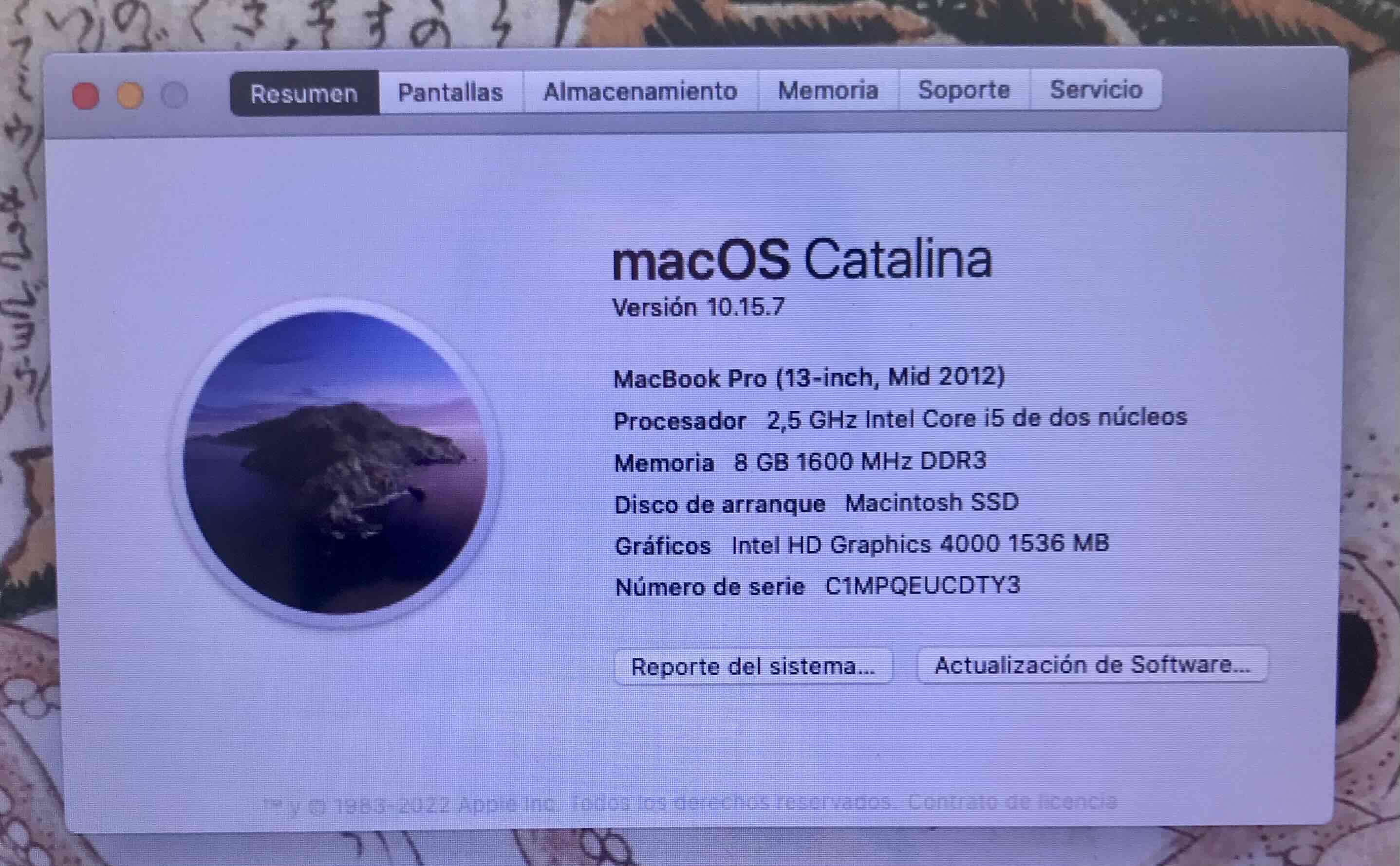 MacBook Pro 2012 SSD 500GB 8GB RAM (leer detalle t - miniatura 4