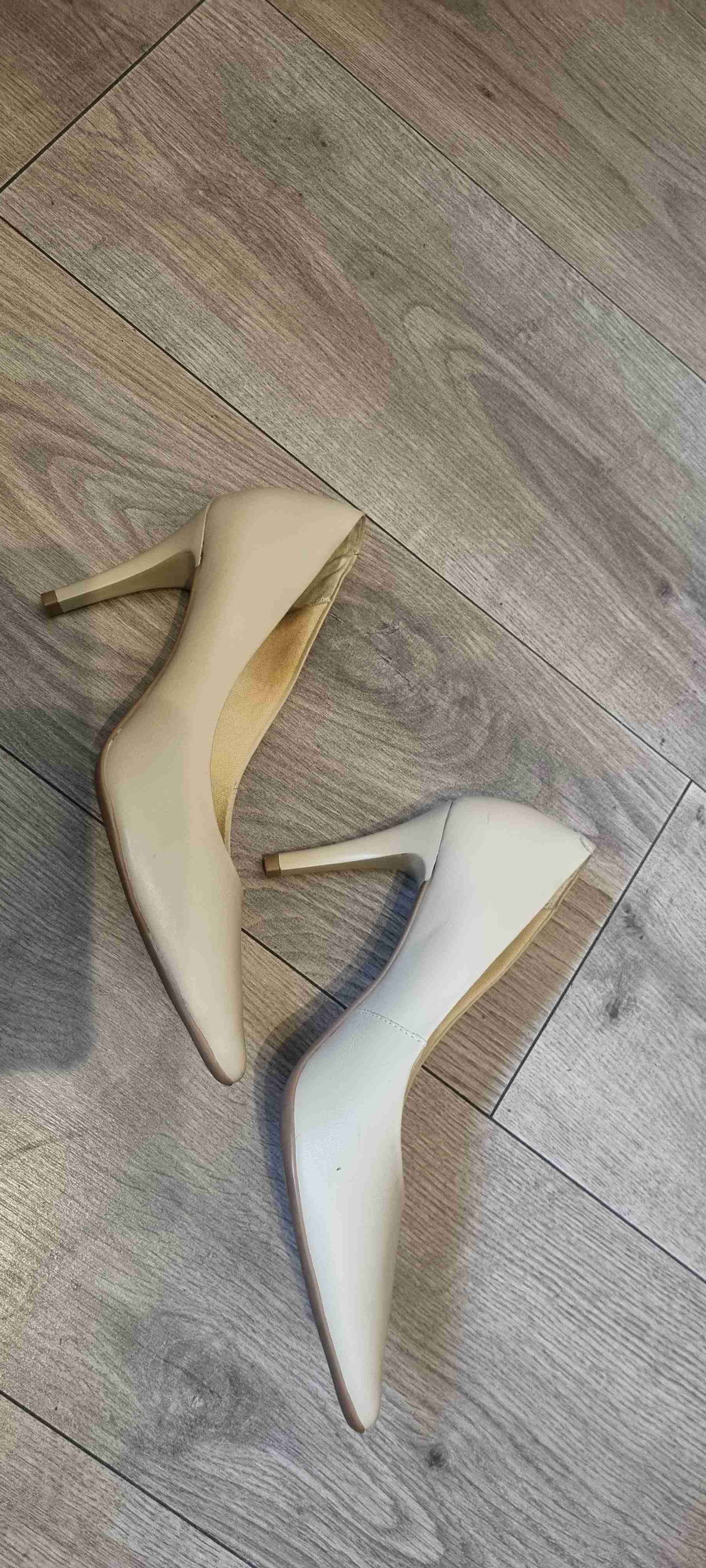 Zapatos de taco beige talla 37 - miniatura 2