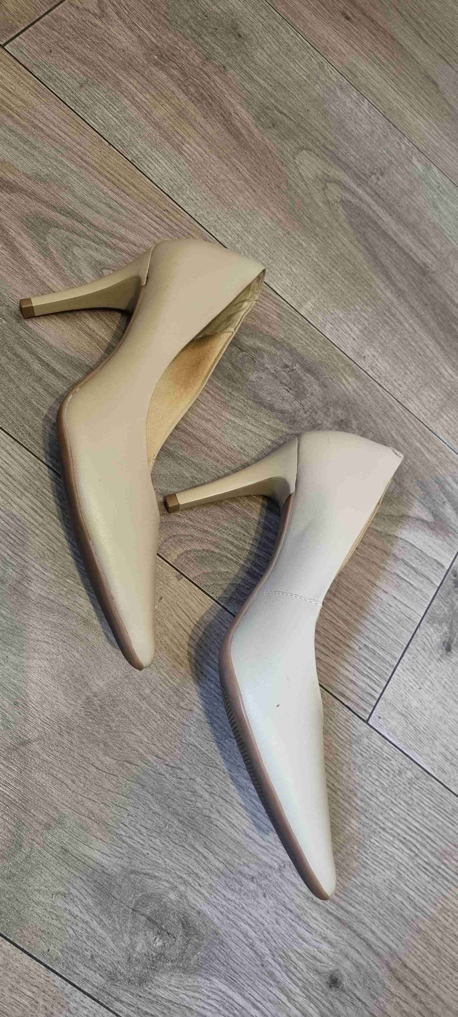 Zapatos de taco beige talla 37 - miniatura 3