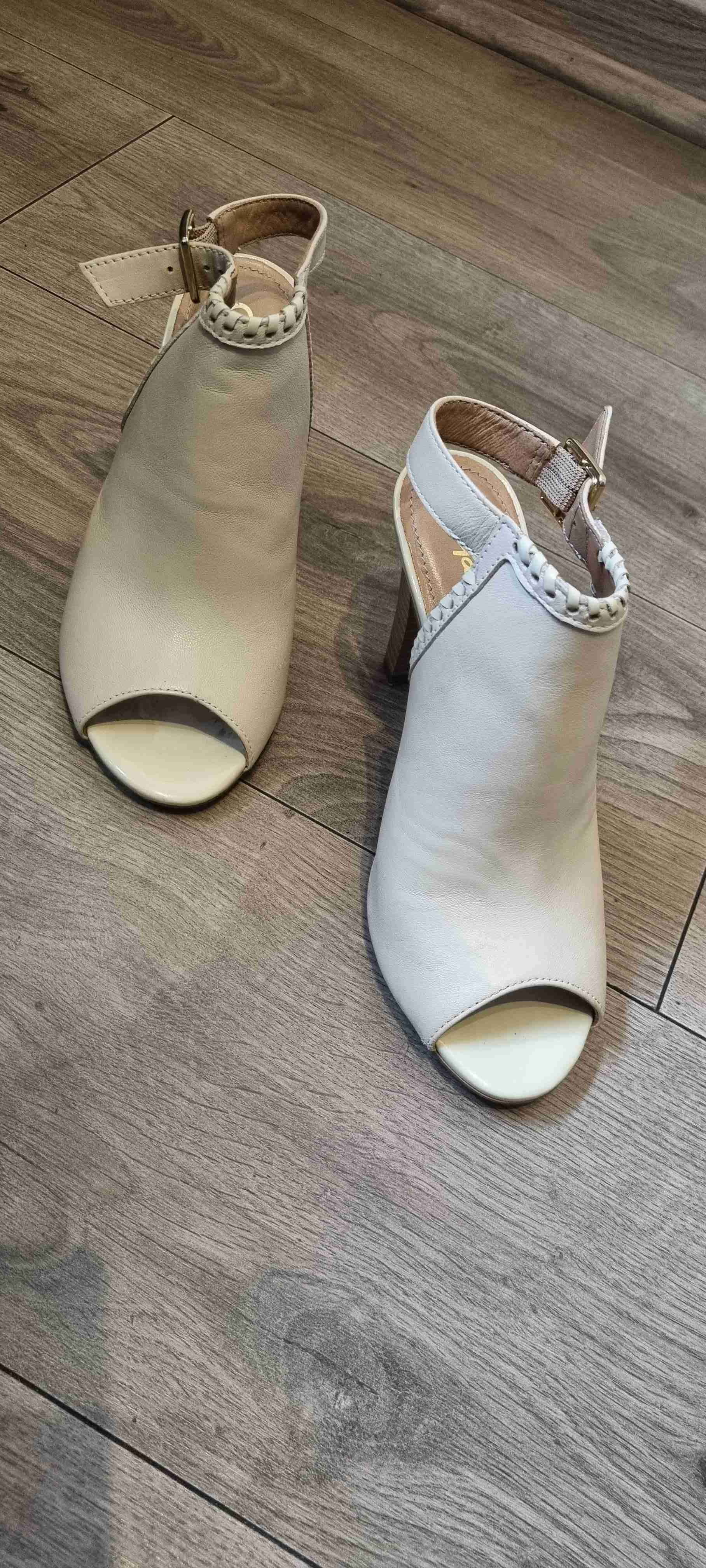 Zapatos de taco beige talla 37 - miniatura 5