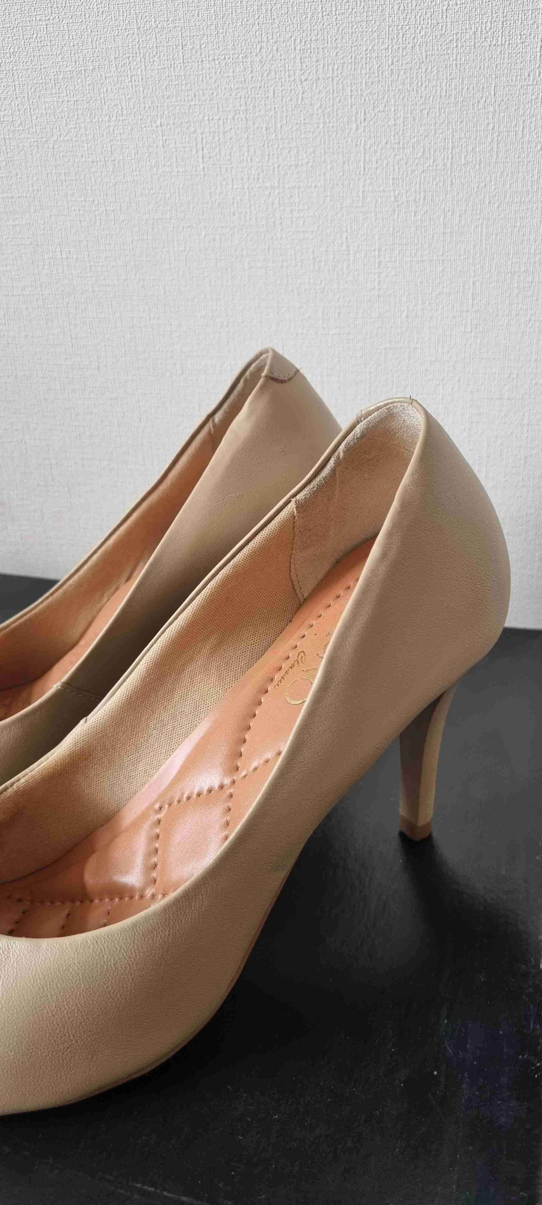 Zapatos de taco beige talla 37 - miniatura 6