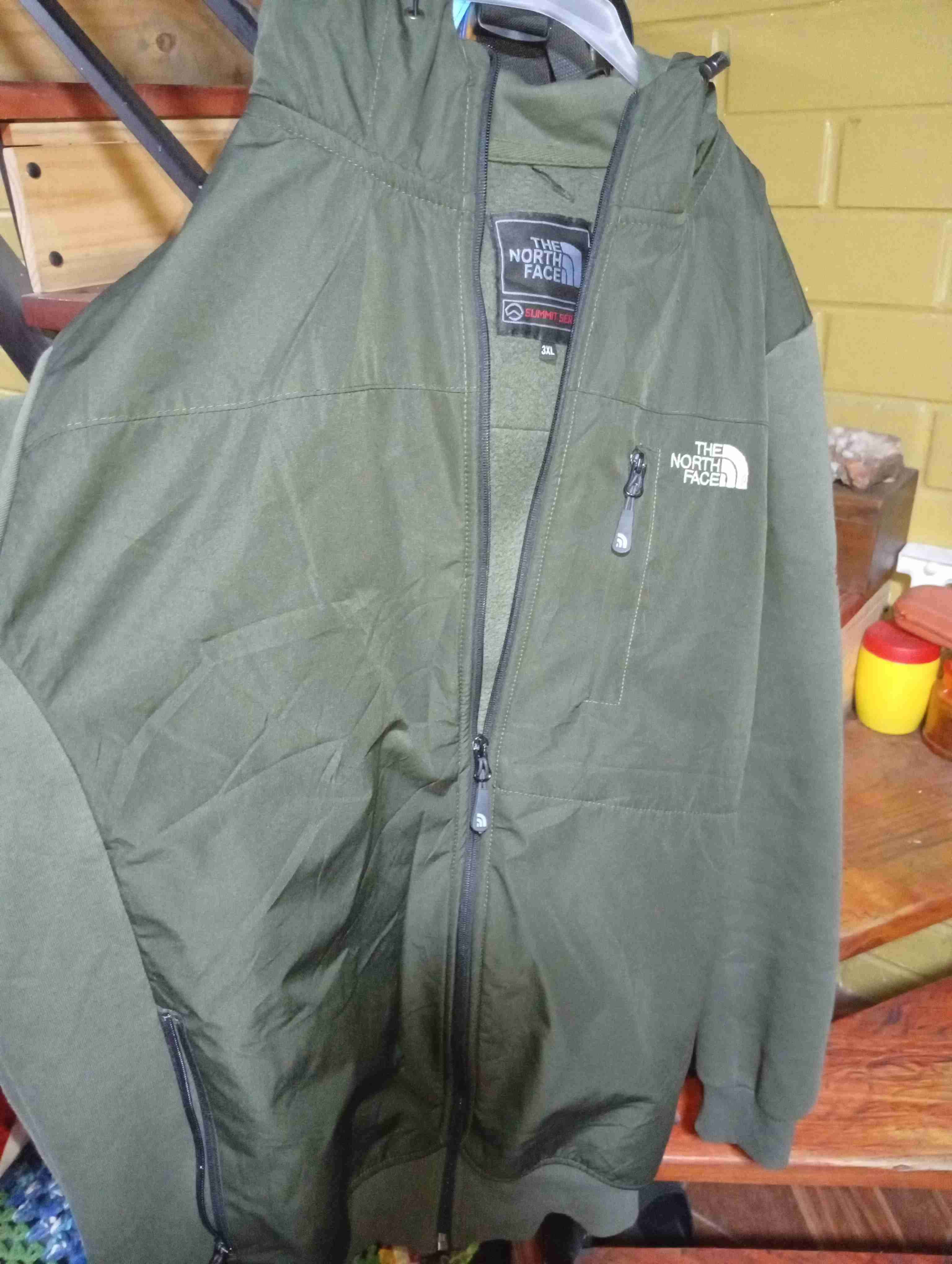 Chaqueta verde The North Face - miniatura 3